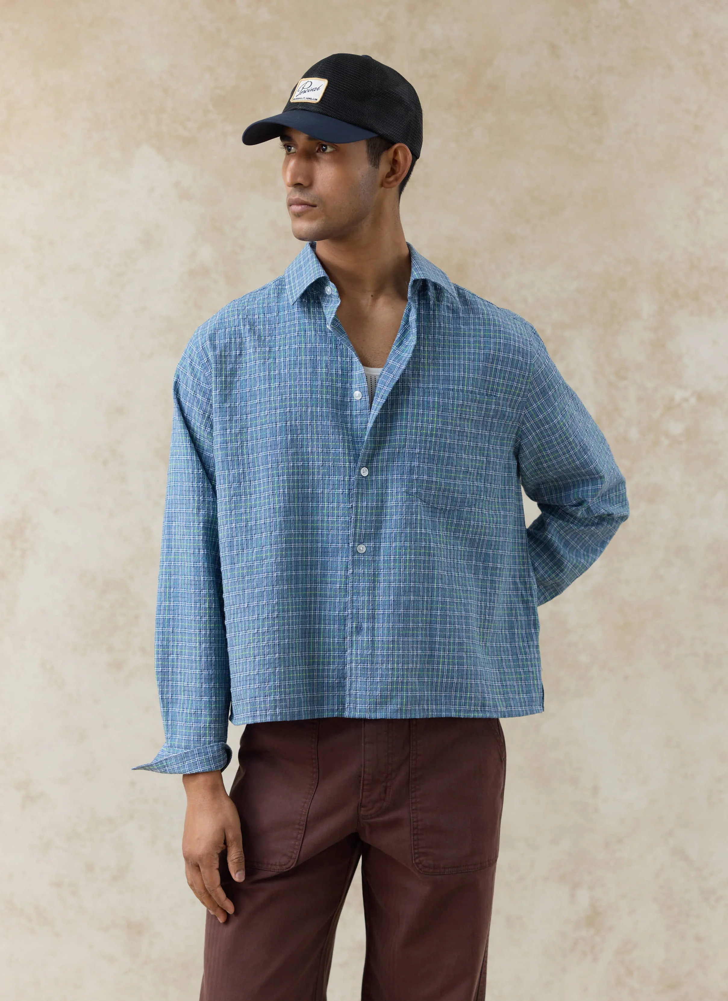 0-hinsley-checked-boxy-shirt-cotton-blue-1.webp Hinsley Checked Boxy Shirt | Cotton | Blue