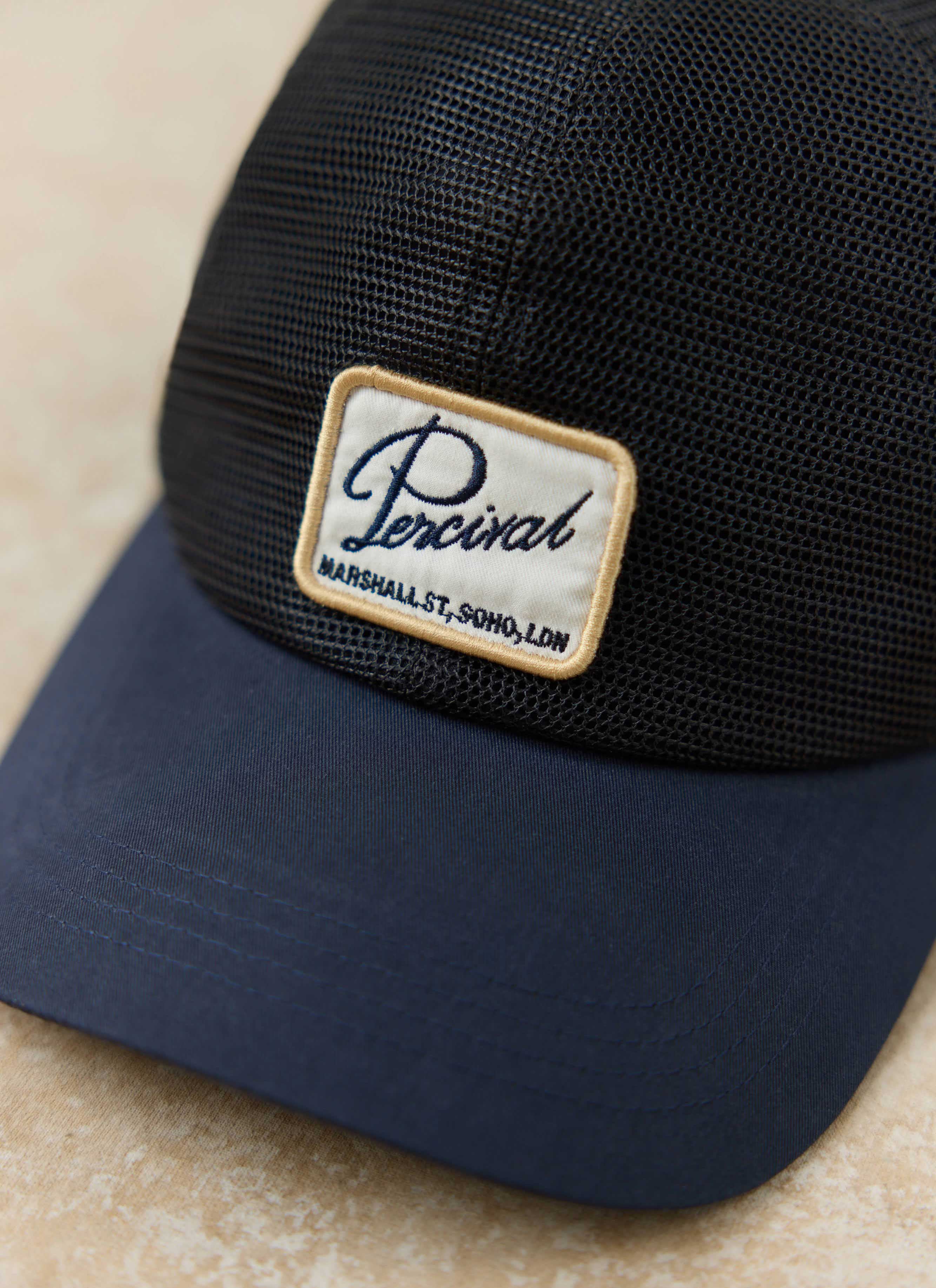 1033-damien-mesh-trucker-cap-cotton-navy-2.jpg Damien Mesh Trucker Cap | Cotton | Navy