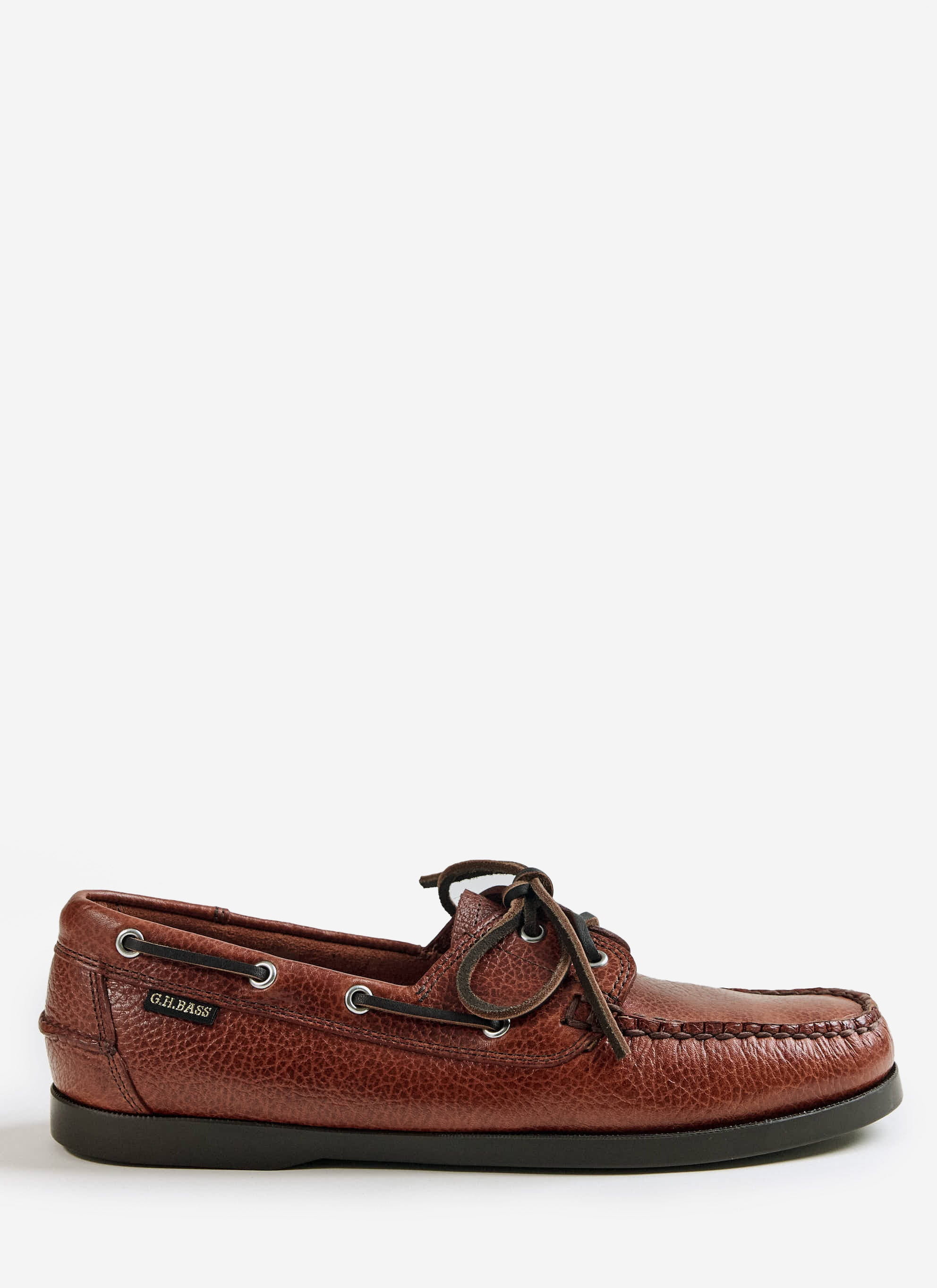 G.H.Bass | Jetty II Boater 2 Eye | Textured Tan