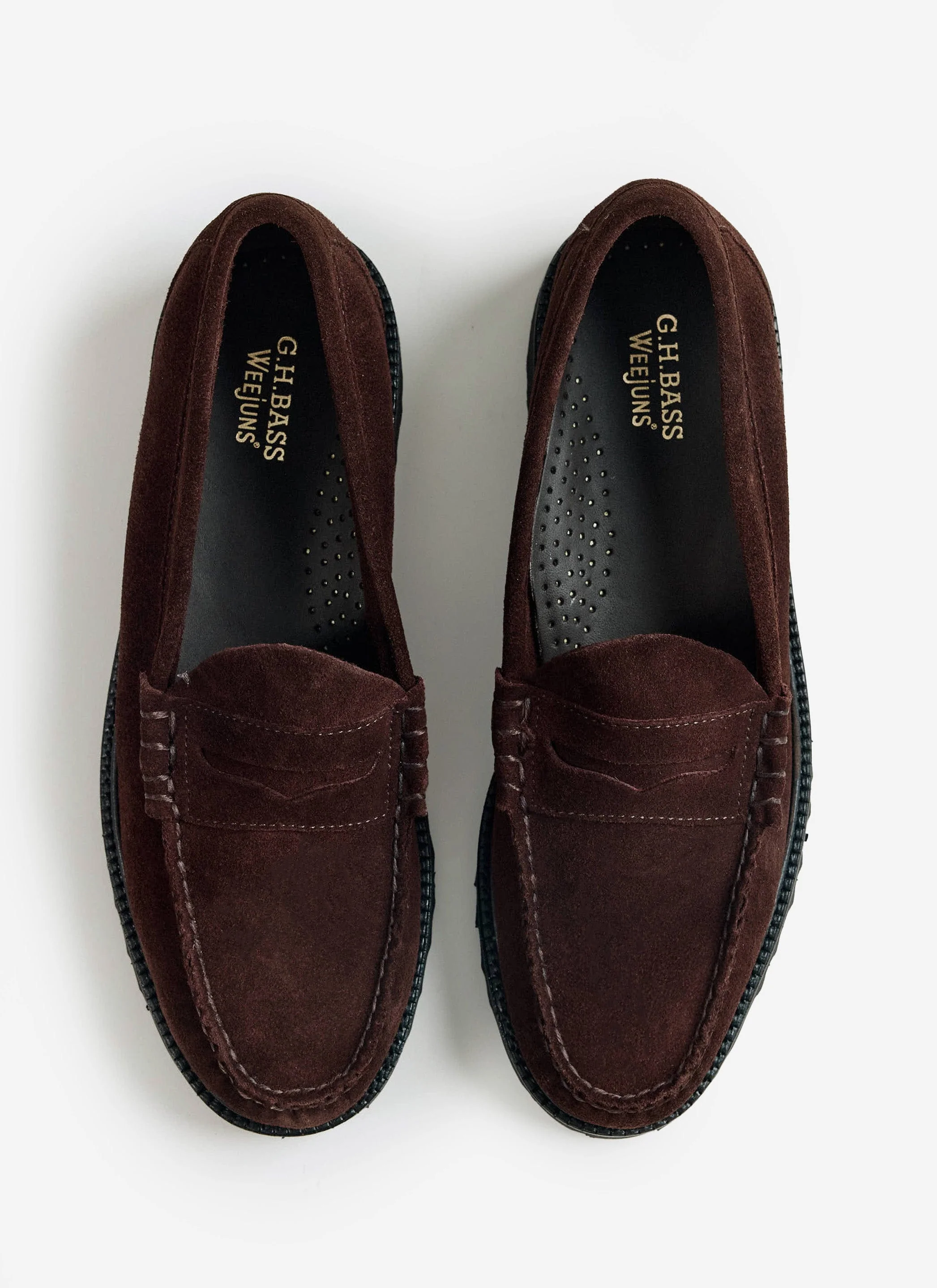 G.H.Bass | Weejun 90 Larson Loafer | Chocolate Suede