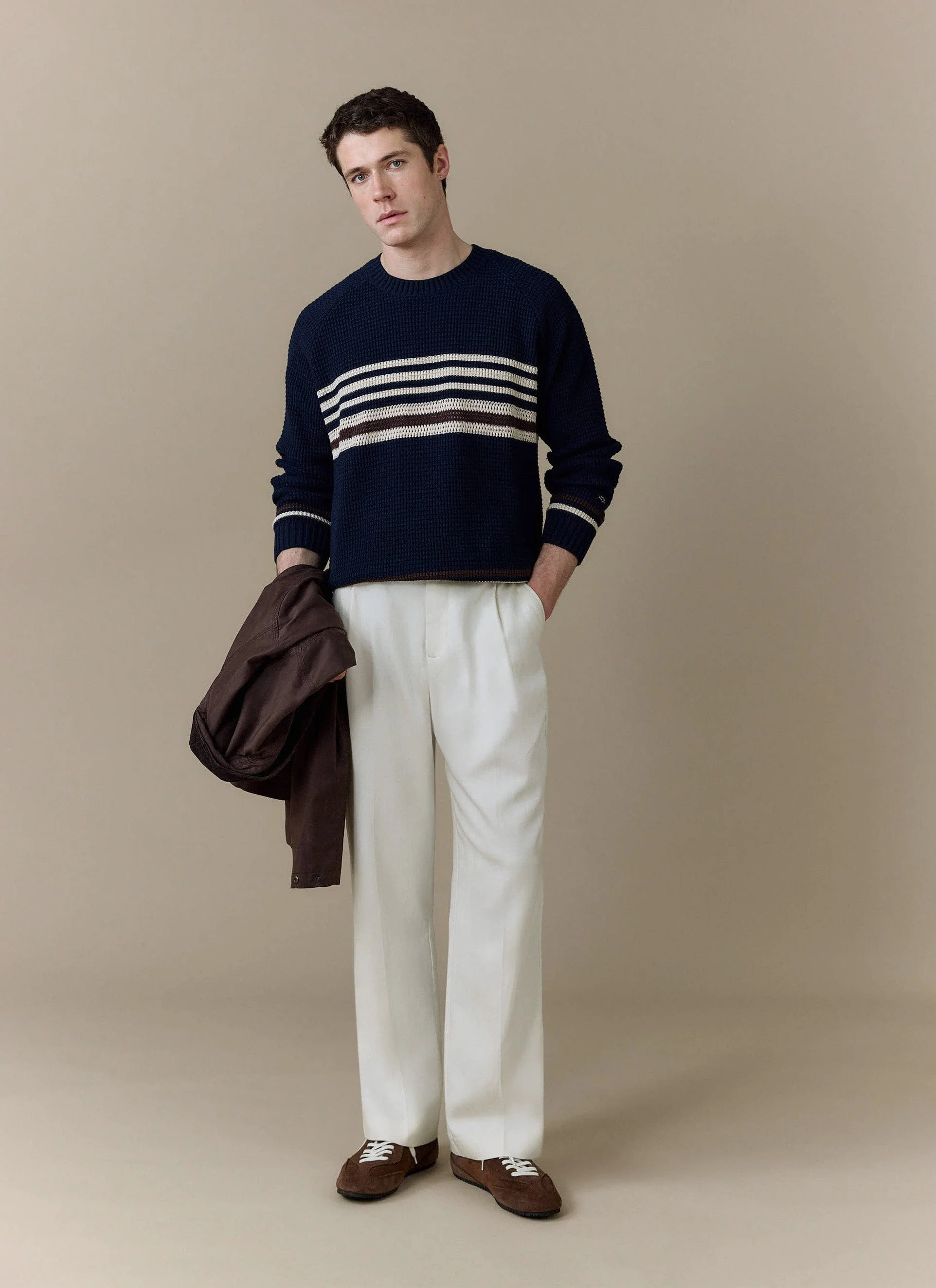 1133-sergio-crochet-jumper-cotton-navy-5.webp Sergio Crochet Jumper | Cotton | Navy