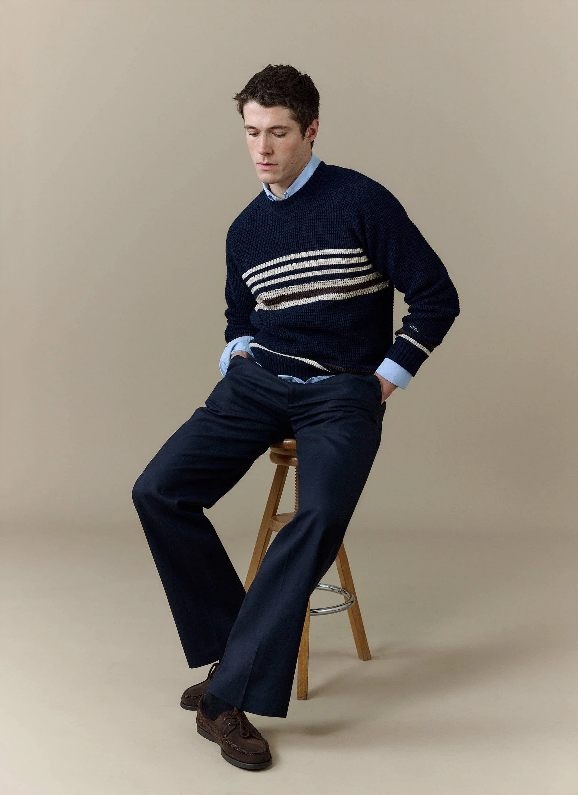 1133-sergio-crochet-jumper-cotton-navy-6.webp Sergio Crochet Jumper | Cotton | Navy