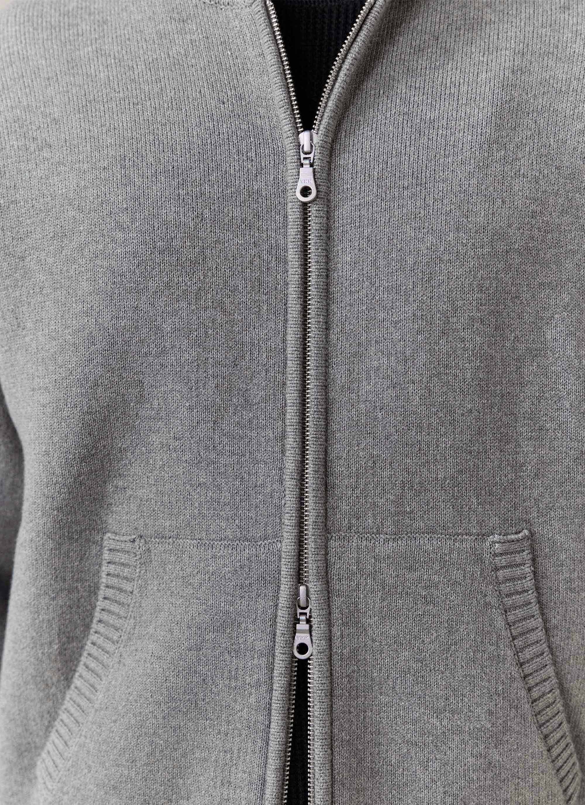1140-chronicle-knitted-hoodie-cotton-grey-3.jpg Chronicle Knitted Hoodie | Cotton | Grey