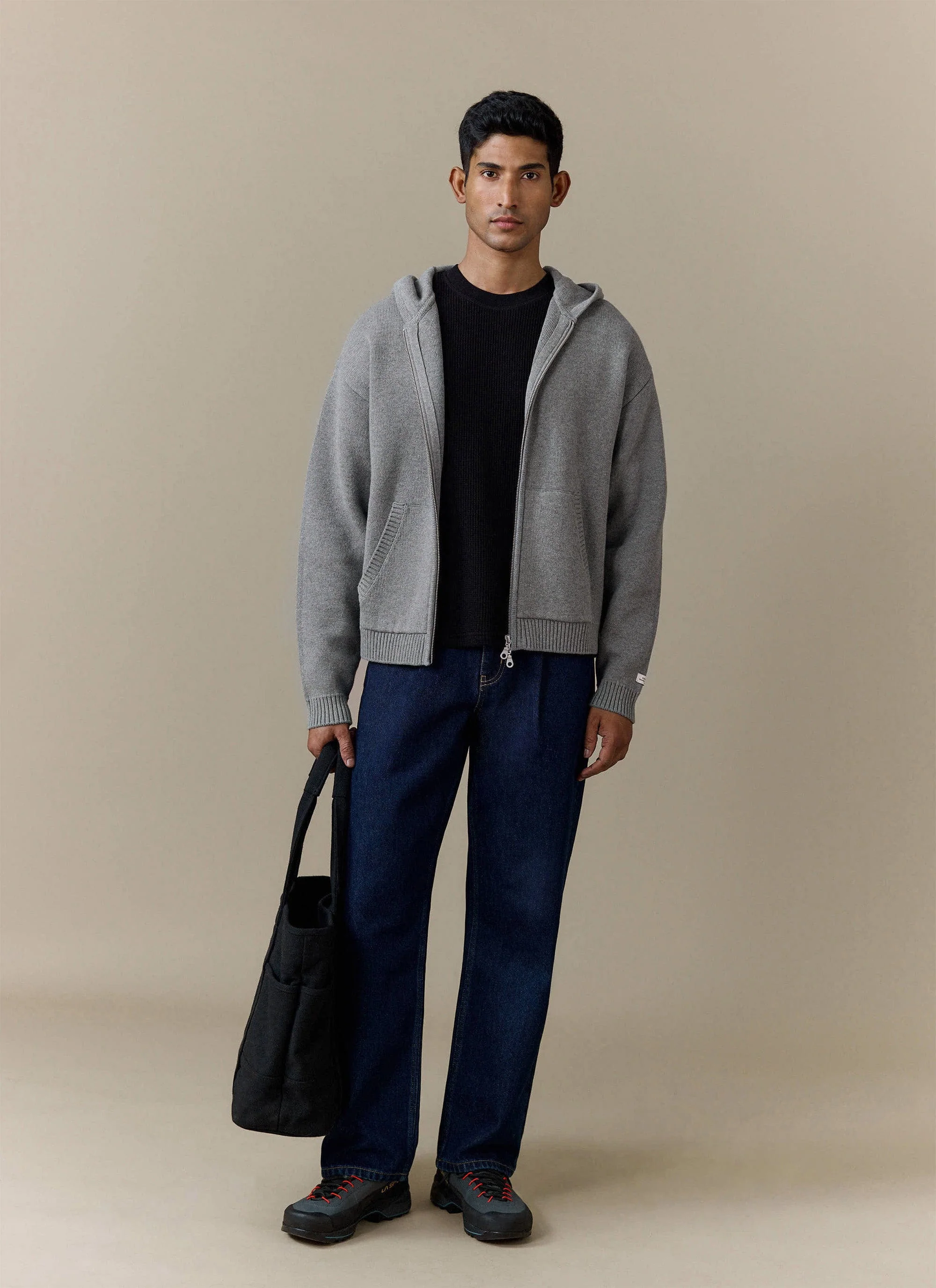 1140-chronicle-knitted-hoodie-cotton-grey-7.webp Chronicle Knitted Hoodie | Cotton | Grey