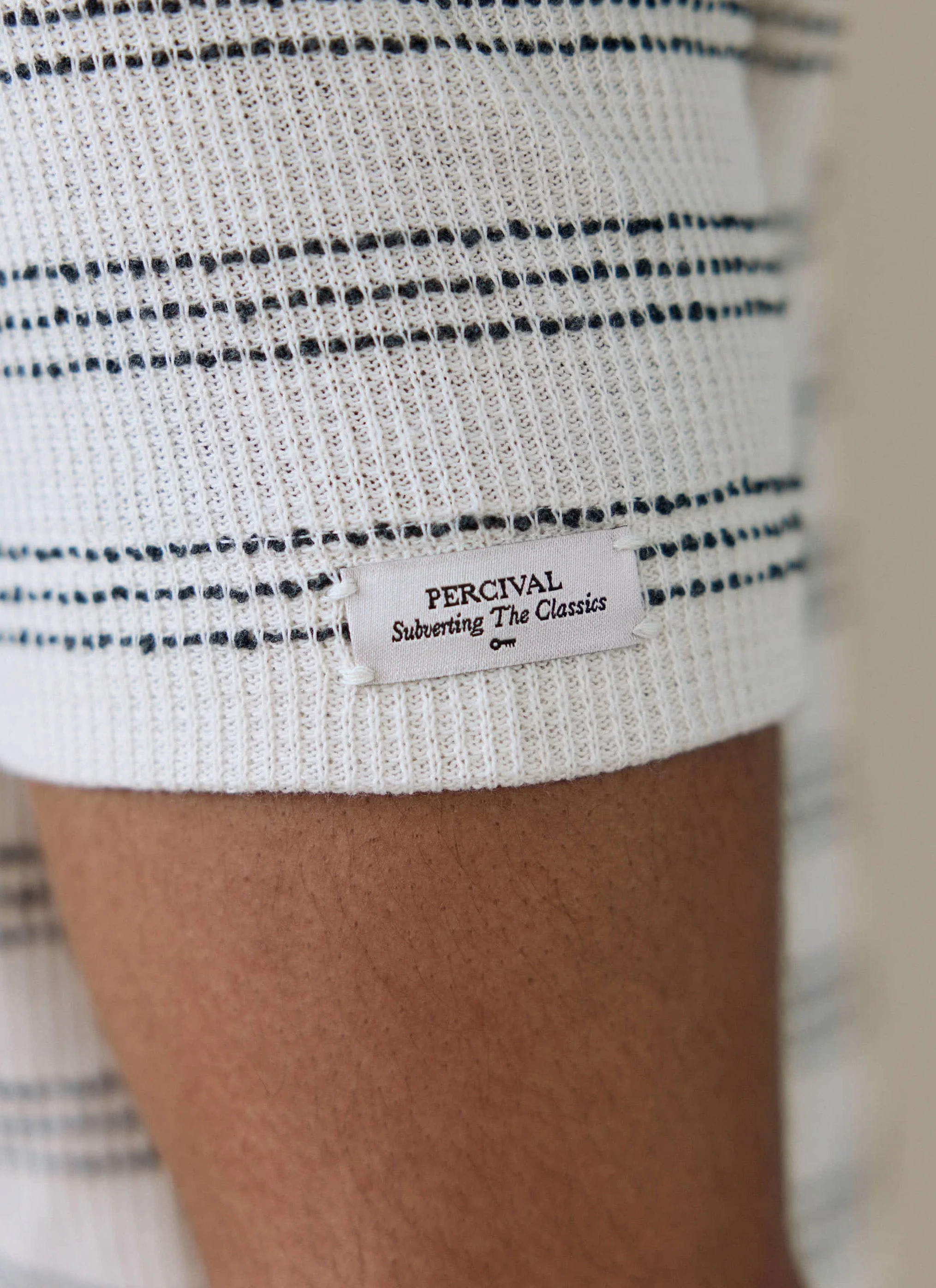 Laurent Open Collar Polo | Cotton | Cream