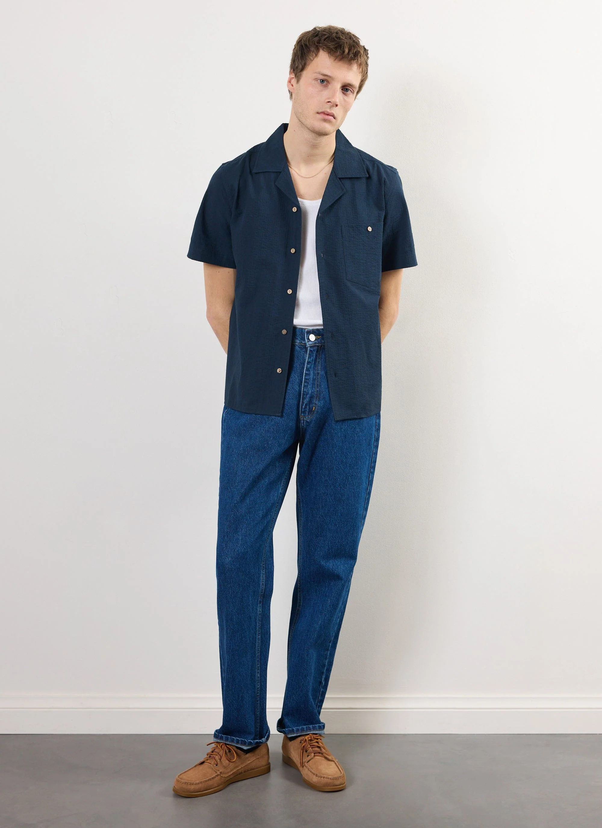 1189-cuban-shirt-seersucker-navy-3.webp Cuban Shirt | Seersucker | Navy
