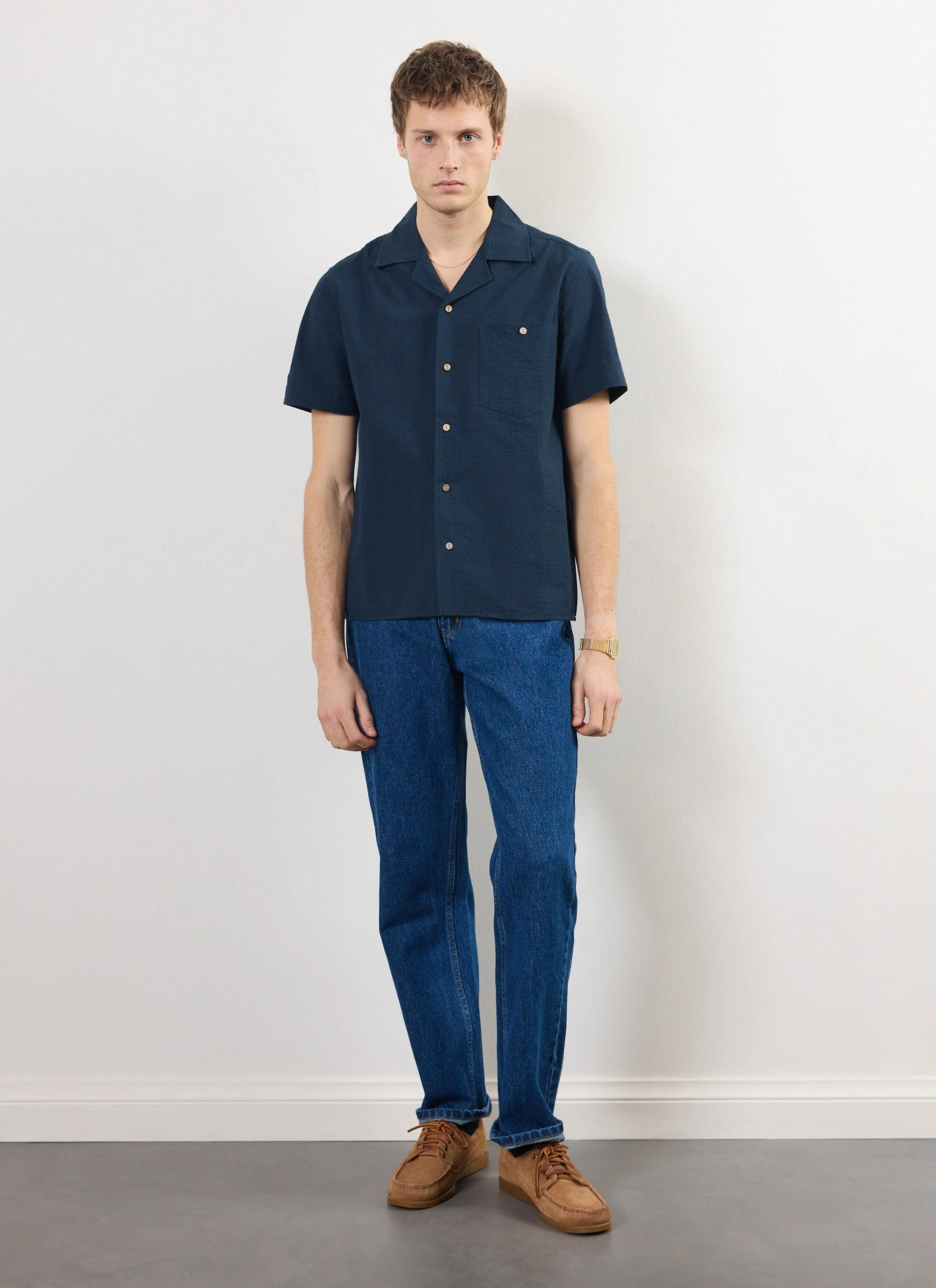 1189-cuban-shirt-seersucker-navy-4.webp Cuban Shirt | Seersucker | Navy