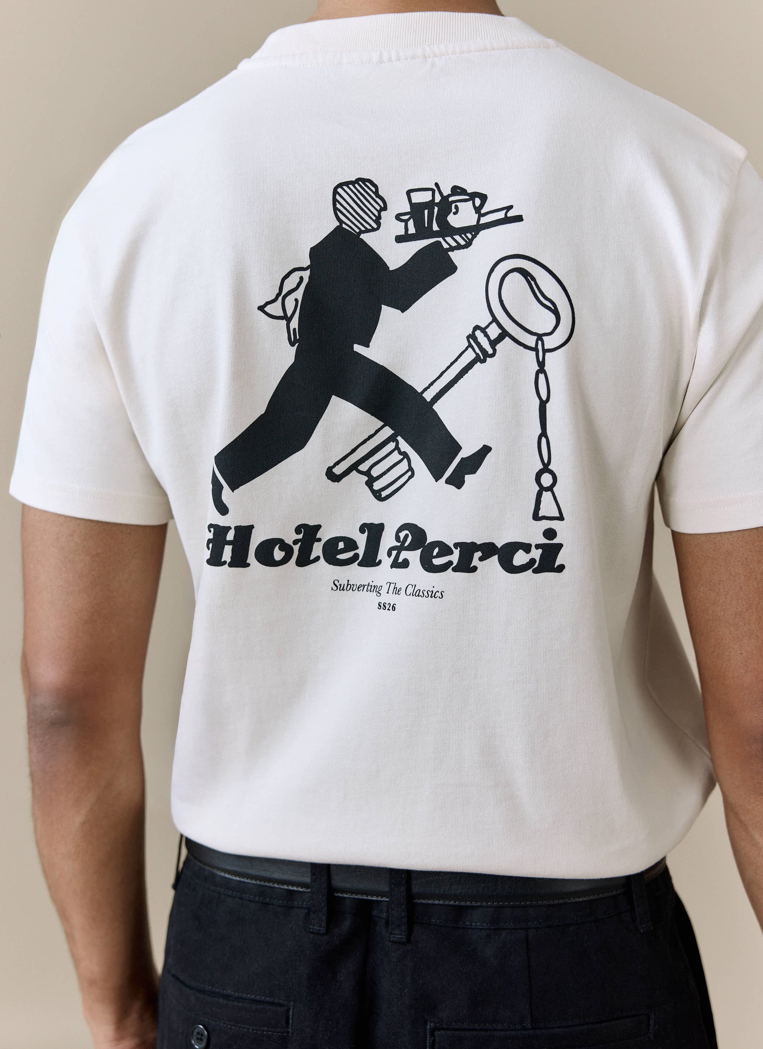 1203-hotel-t-shirt-organic-cotton-cream-1.jpg Hotel T Shirt | Organic Cotton | Cream