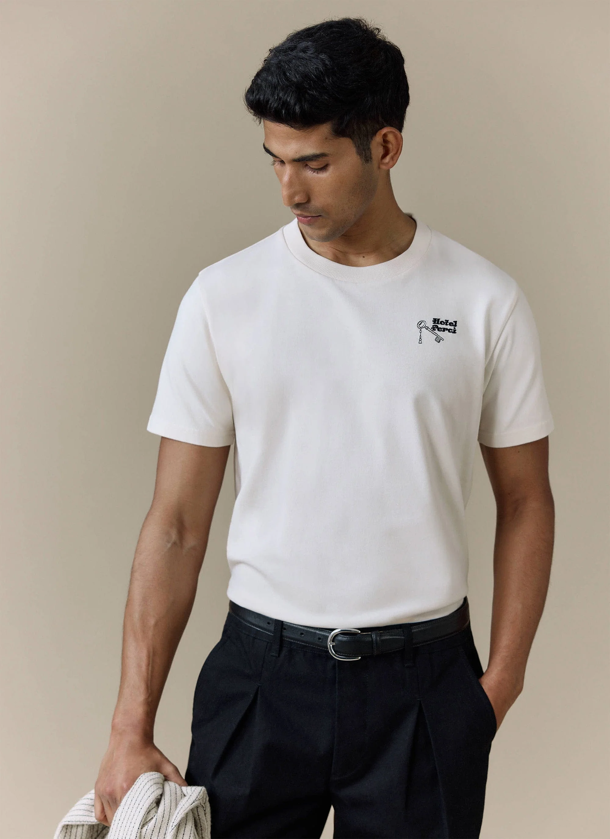 1203-hotel-t-shirt-organic-cotton-cream-2.webp Hotel T Shirt | Organic Cotton | Cream