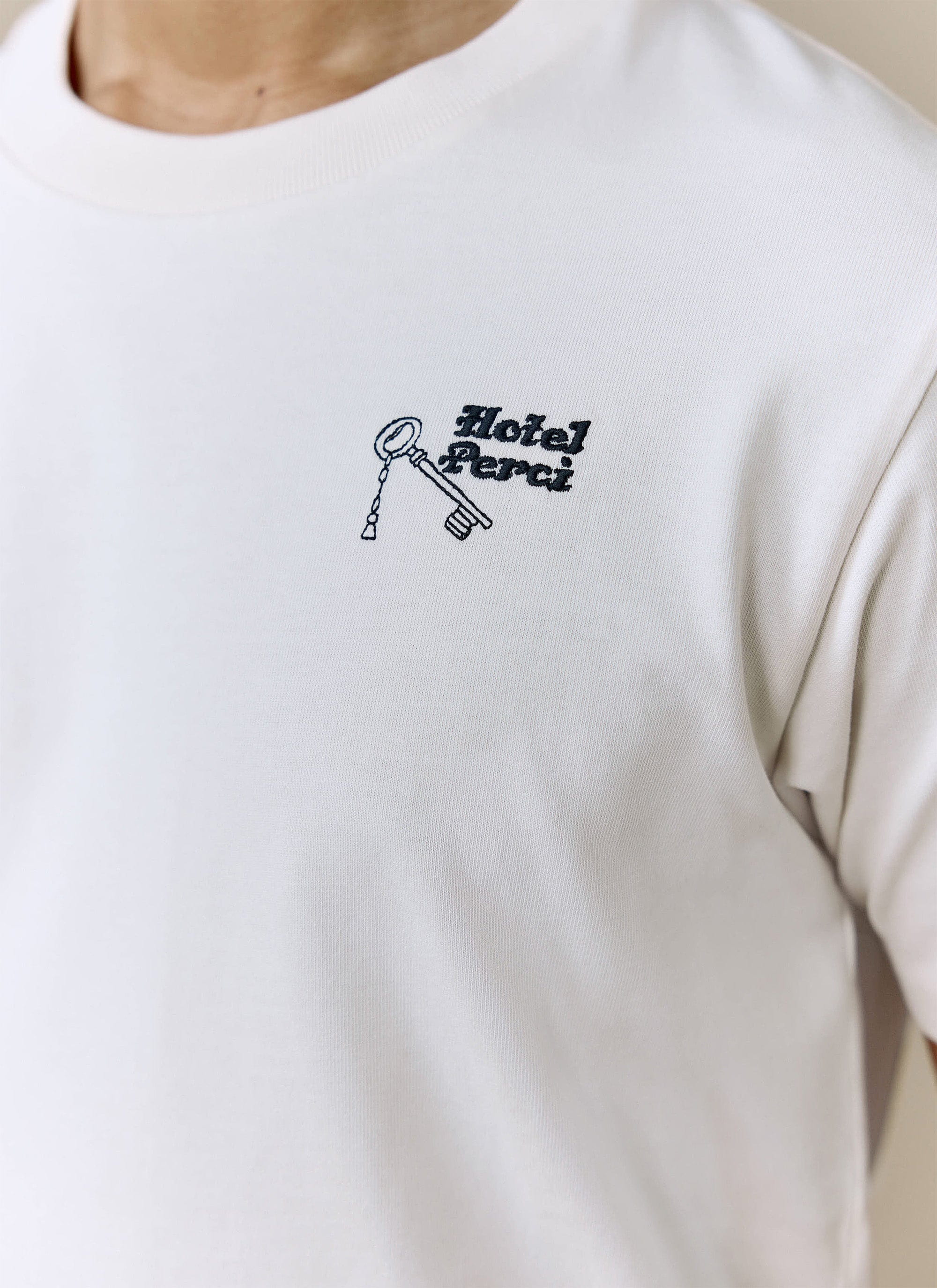 1203-hotel-t-shirt-organic-cotton-cream-4.jpg Hotel T Shirt | Organic Cotton | Cream