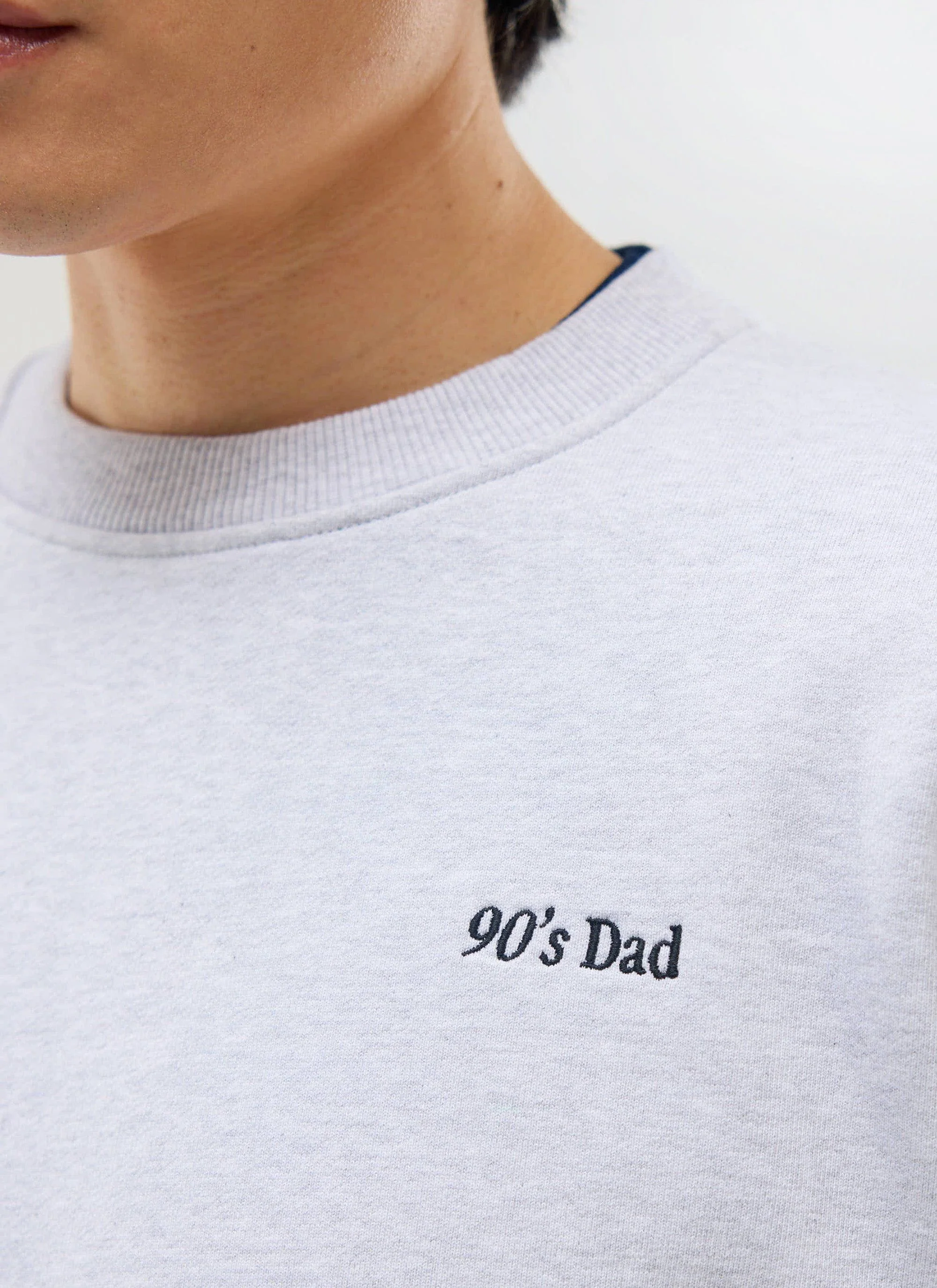 1231-90-s-dad-sweatshirt-cotton-athletic-grey-1.webp 90's Dad Sweatshirt | Cotton | Athletic Grey