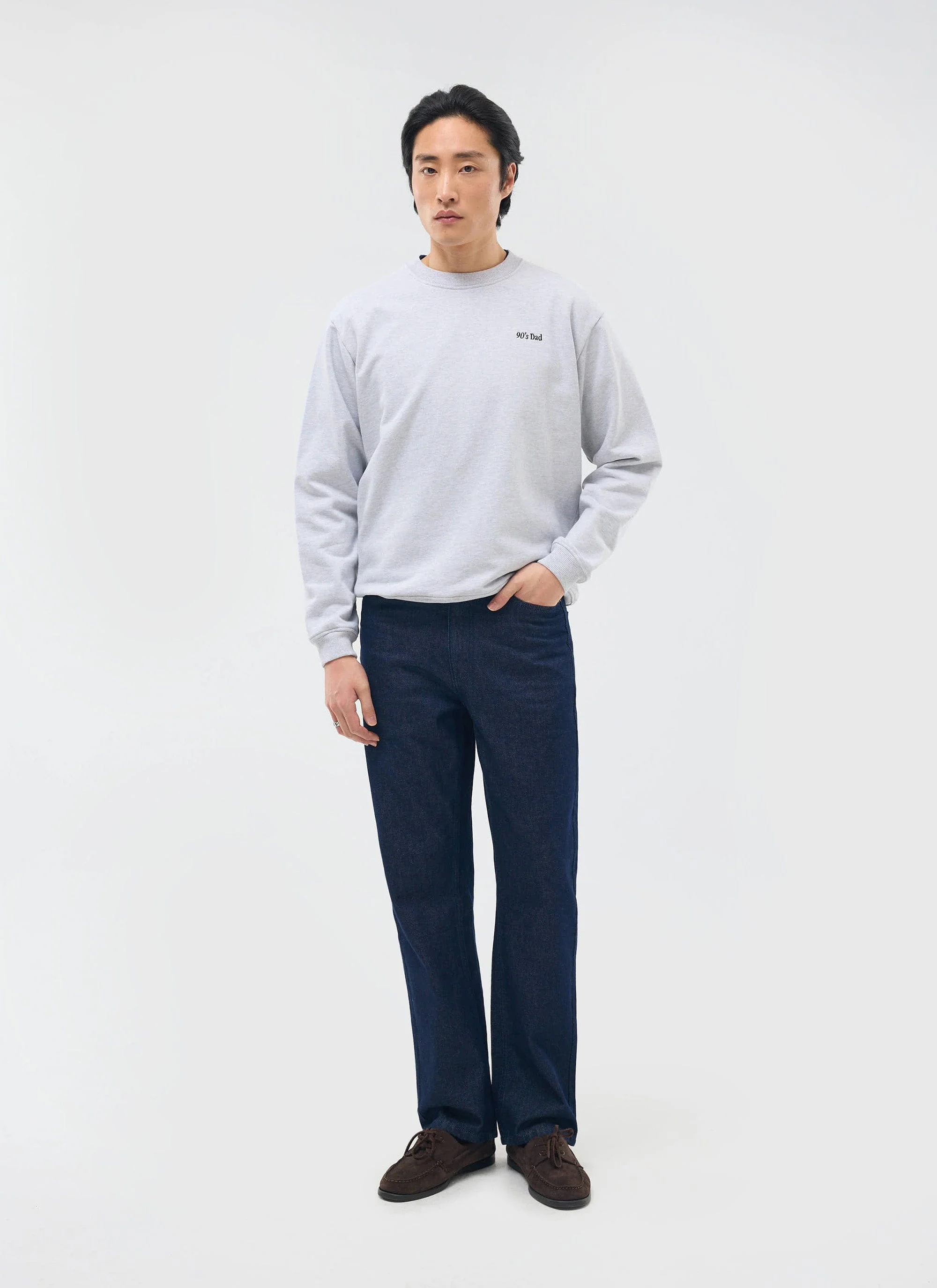 1231-90-s-dad-sweatshirt-cotton-athletic-grey-3.webp 90's Dad Sweatshirt | Cotton | Athletic Grey