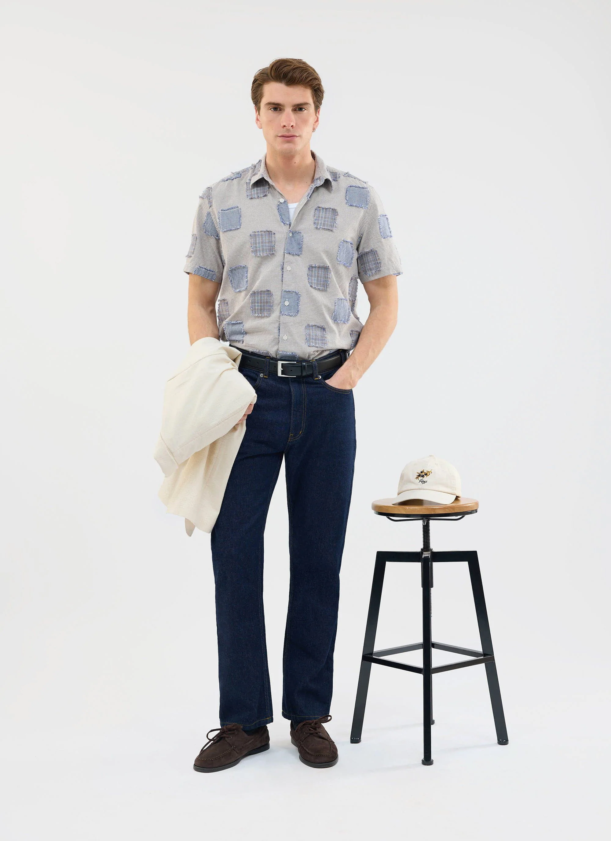 1238-bruno-boxy-clerk-shirt-grey-5.webp Bruno Boxy Clerk Shirt | Grey