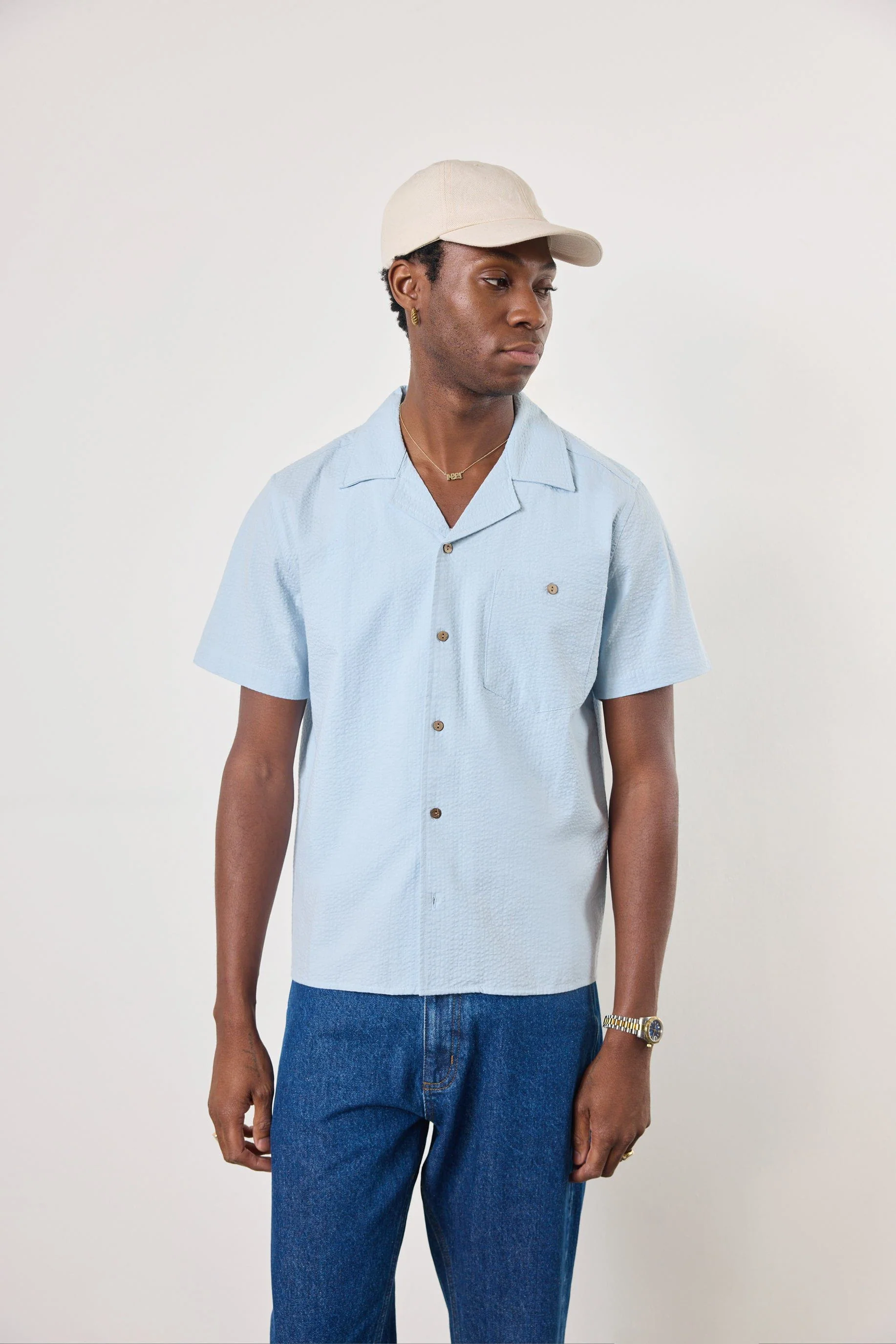 1259-cuban-shirt-seersucker-light-blue-3.webp Cuban Shirt | Seersucker | Light Blue