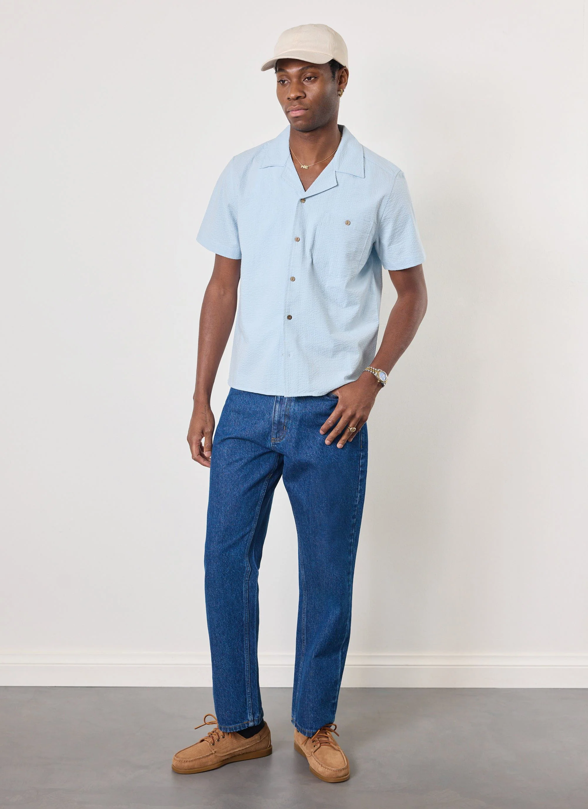 1259-cuban-shirt-seersucker-light-blue-5.webp Cuban Shirt | Seersucker | Light Blue