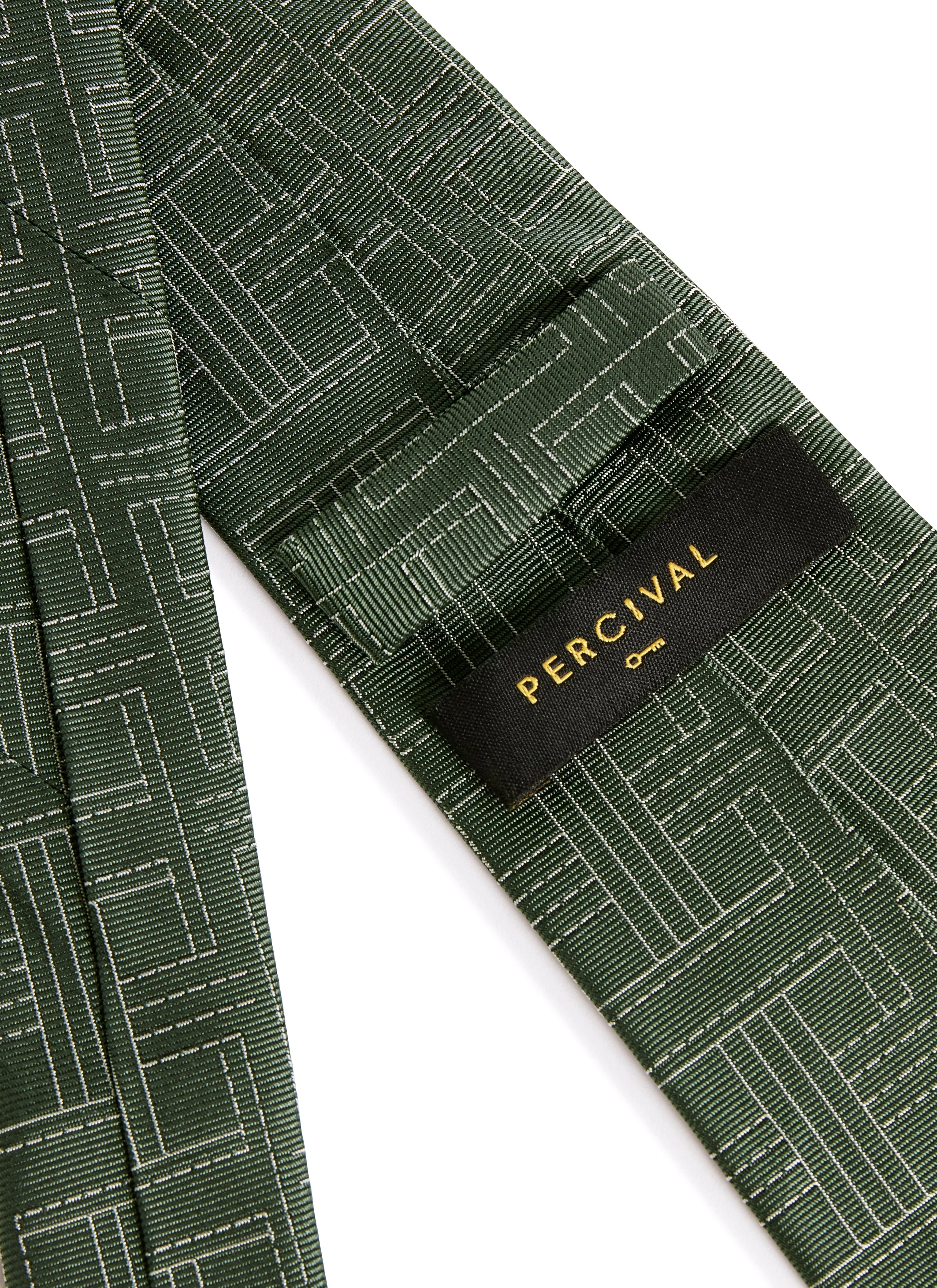 1344-sashiko-tie-silk-forest-2.webp Sashiko Tie | Silk | Forest