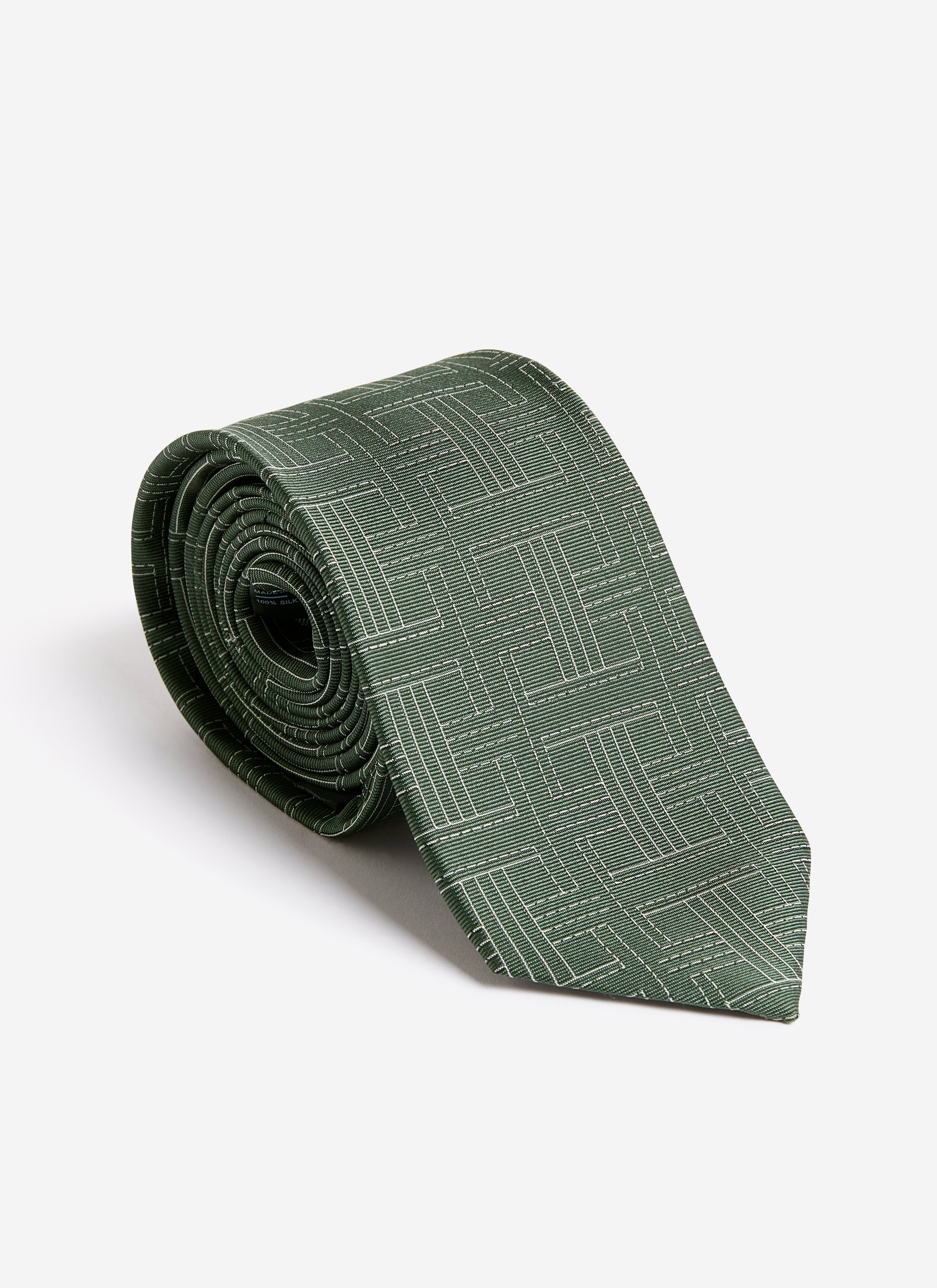 1344-sashiko-tie-silk-forest-3.jpg Sashiko Tie | Silk | Forest