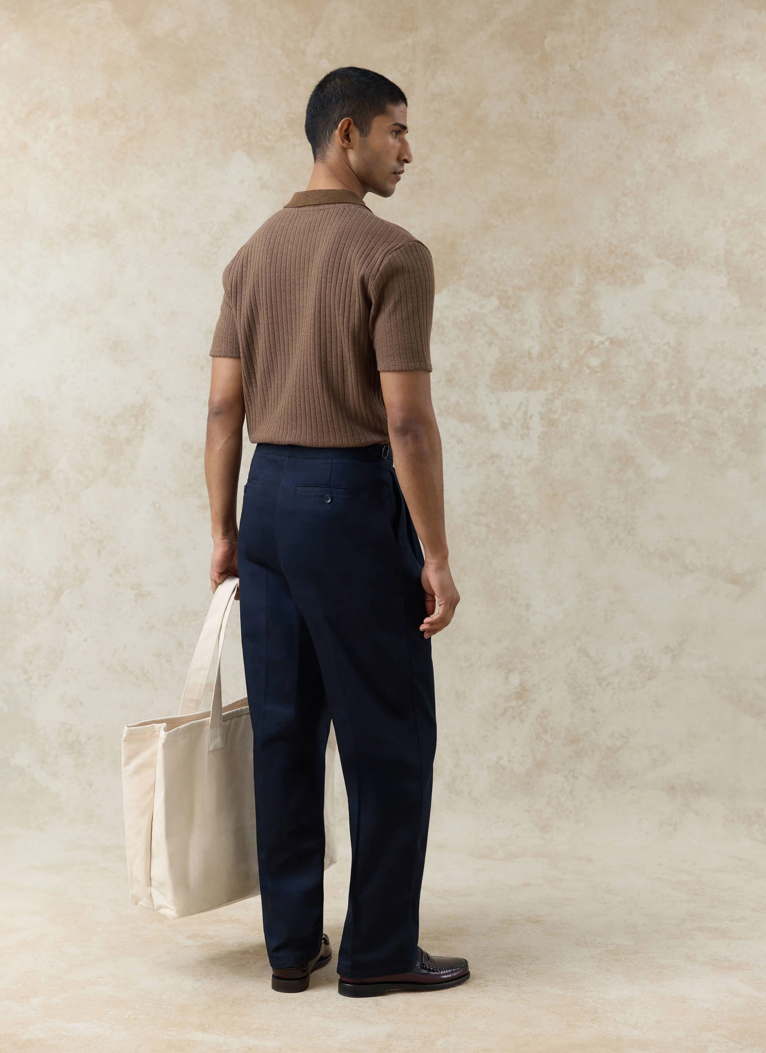 135-blake-double-pleated-trousers-cotton-navy-7.webp Blake Double Pleated Trousers | Cotton | Navy