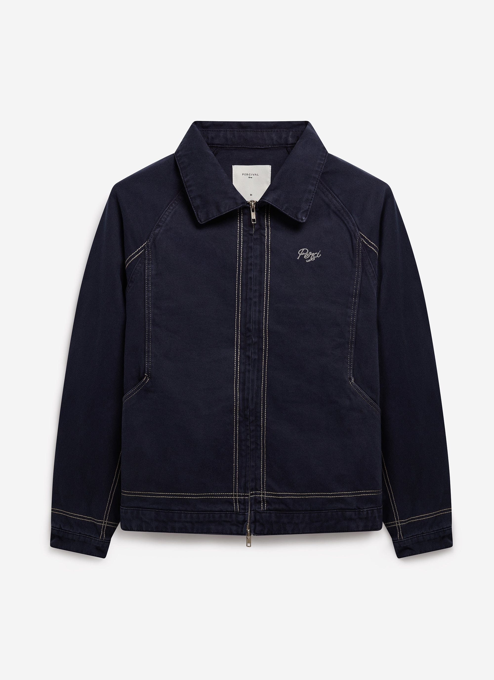 1393-calabria-harrington-jacket-cotton-navy-10.jpg Calabria Harrington Jacket | Cotton | Navy