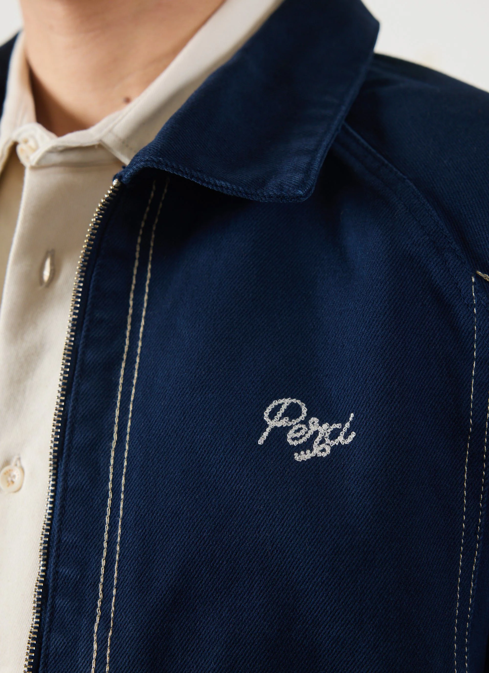 1393-calabria-harrington-jacket-cotton-navy-4.webp Calabria Harrington Jacket | Cotton | Navy