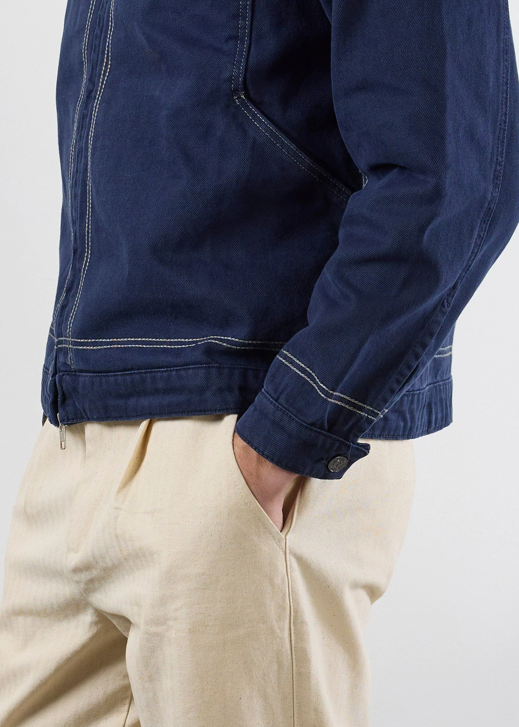 1393-calabria-harrington-jacket-cotton-navy-8.webp Calabria Harrington Jacket | Cotton | Navy
