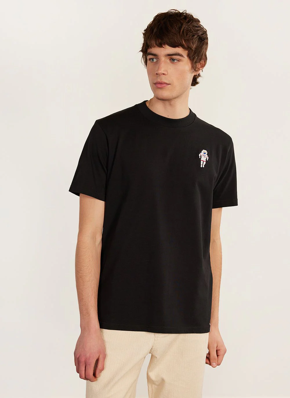 1428-spaceman-t-shirt-embroidered-organic-cotton-black-5.webp Spaceman T Shirt | Embroidered Organic Cotton | Black