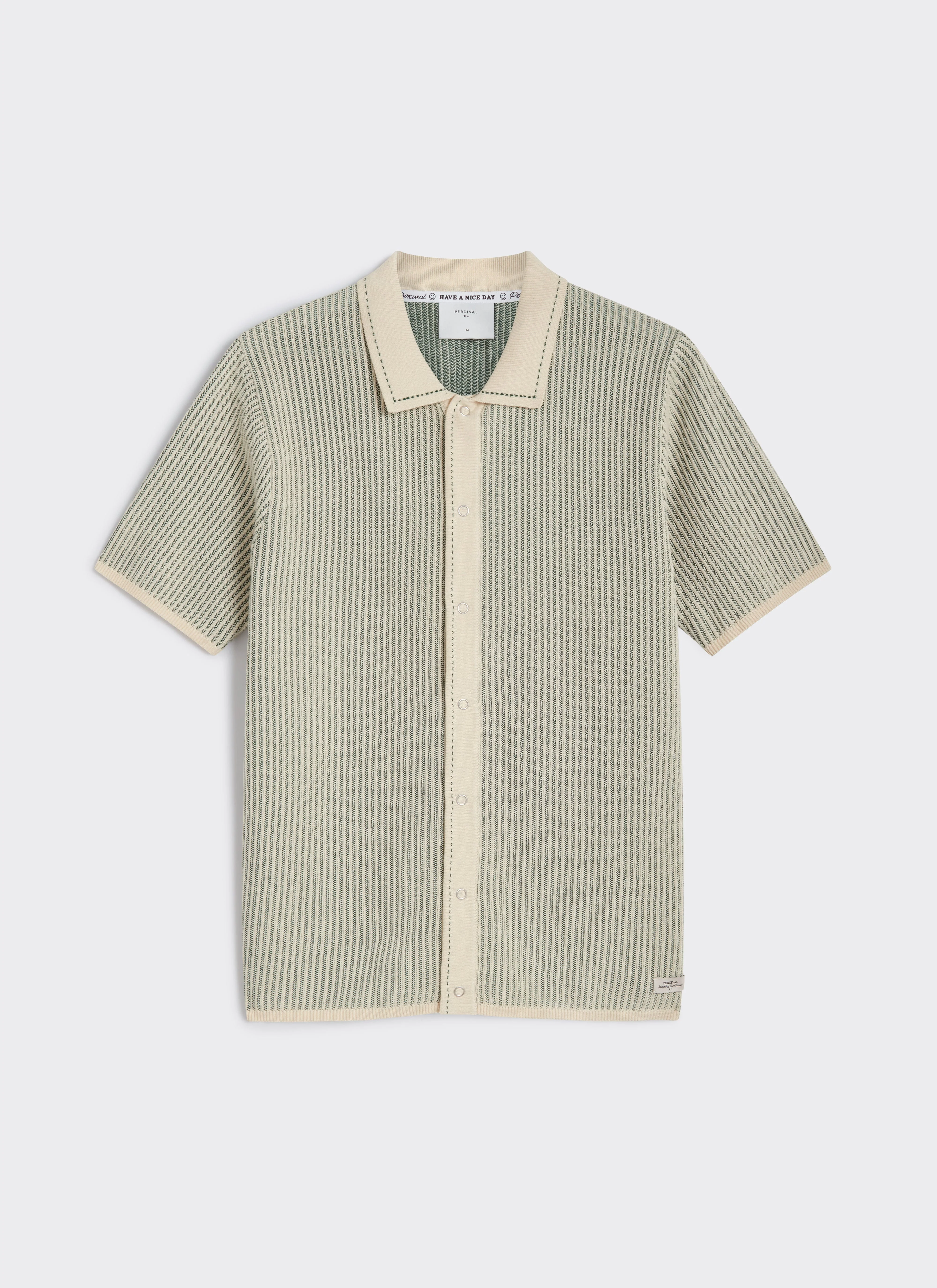 Dixon Knitted Shirt | Cotton | Cream