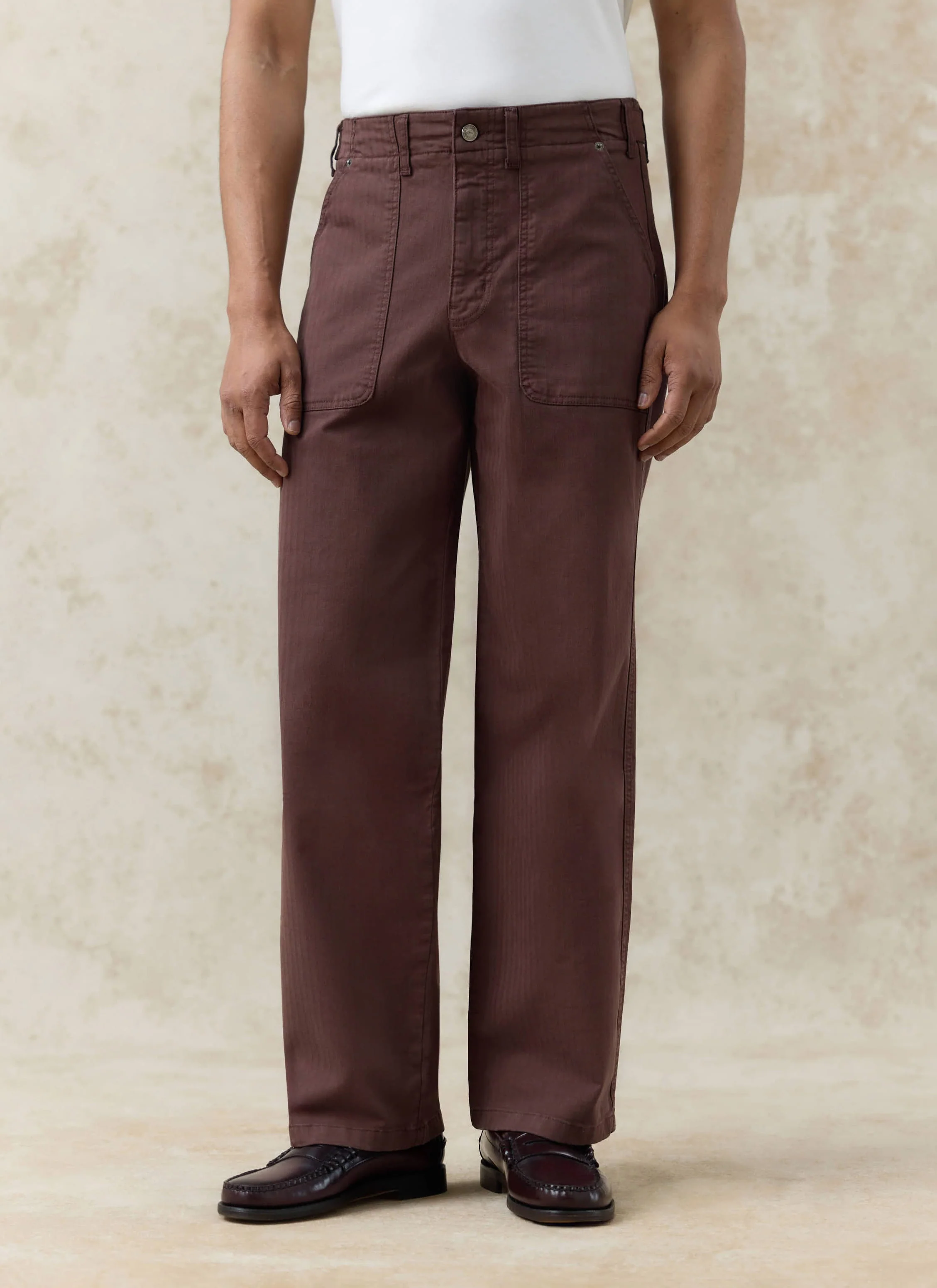 Lungo Carpenter Trousers | Cotton | Espresso