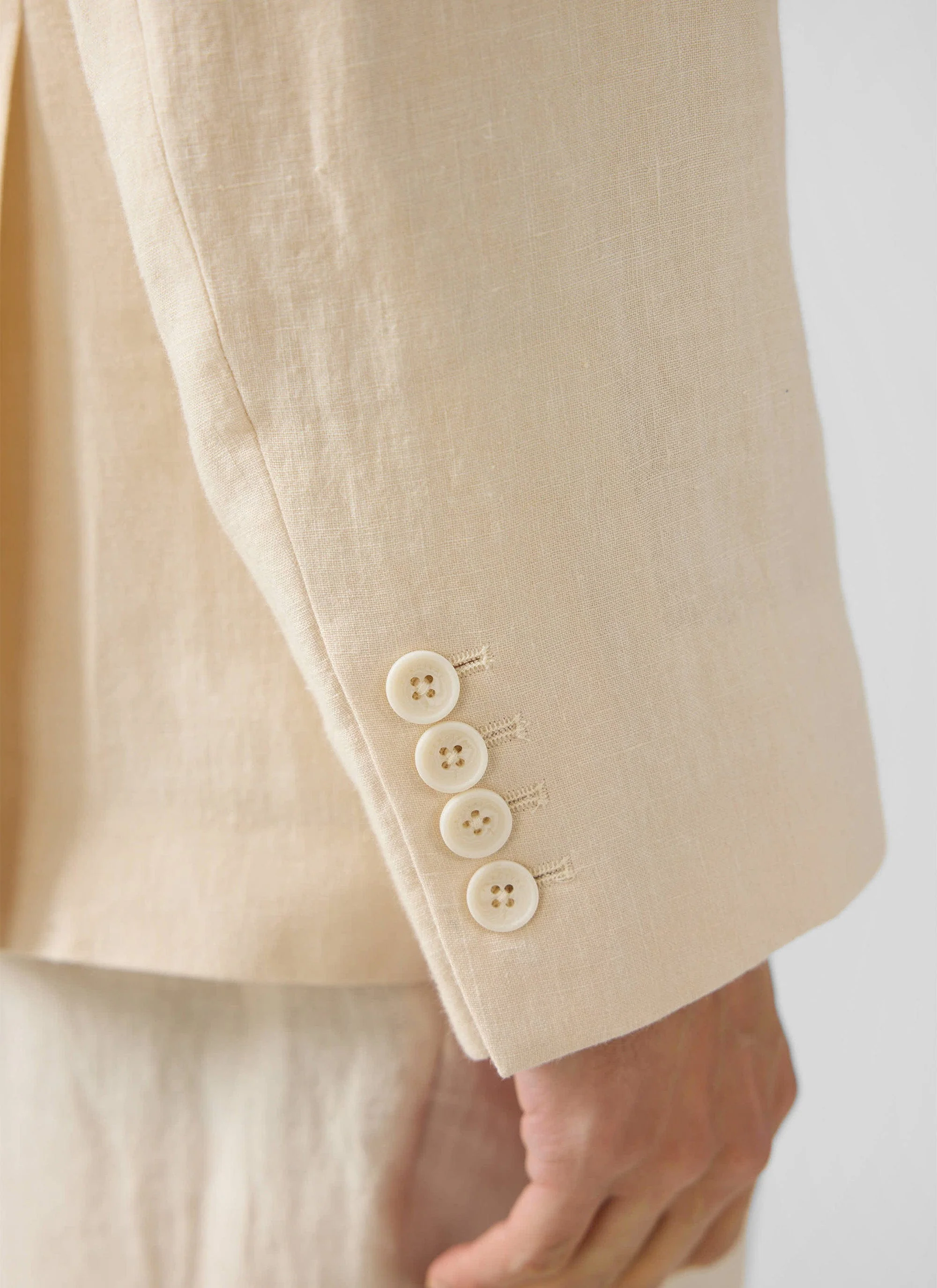 1484-clifton-double-breasted-blazer-linen-cream-3.webp Clifton Double Breasted Blazer | Linen | Cream