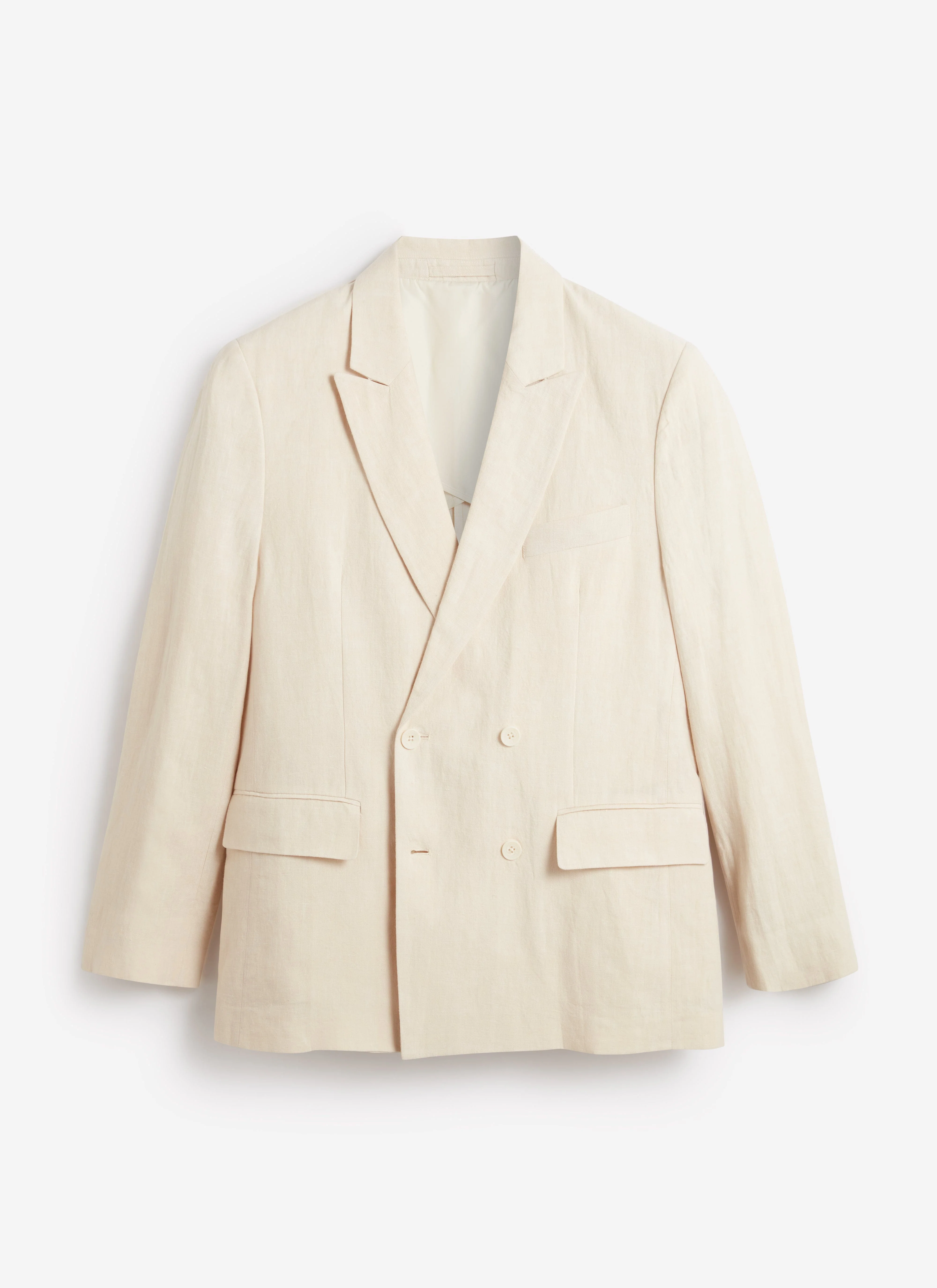 1484-clifton-double-breasted-blazer-linen-cream-6.webp Clifton Double Breasted Blazer | Linen | Cream