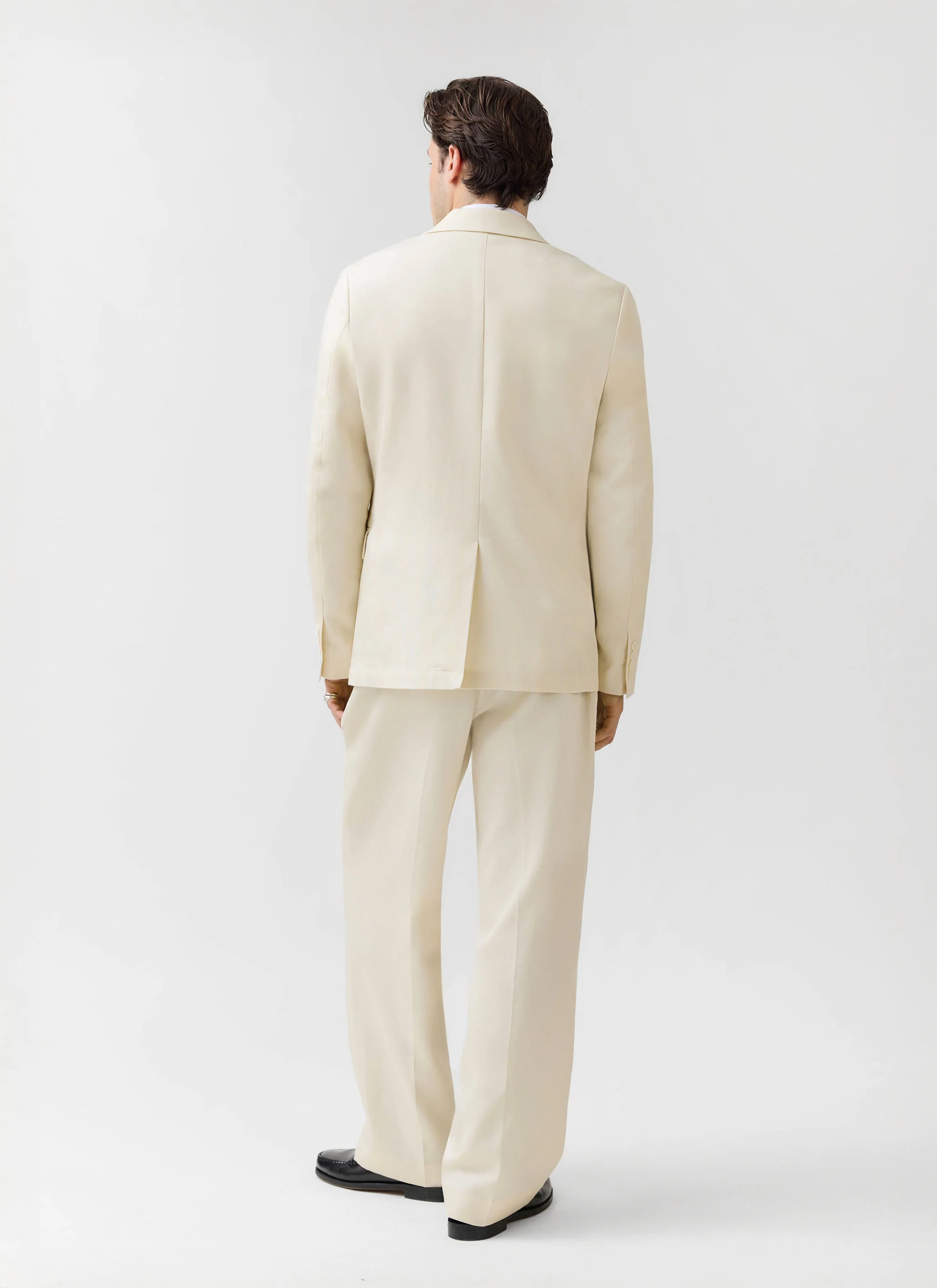 1491-tailored-3-button-blazer-lyocell-cream-7.webp Tailored 3 Button Blazer | Lyocell | Cream