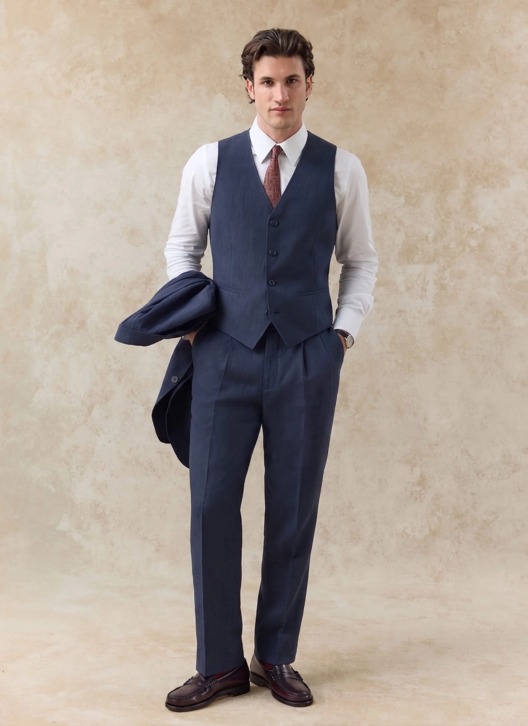 1524-waistcoat-linen-navy-3.webp Waistcoat | Linen | Navy