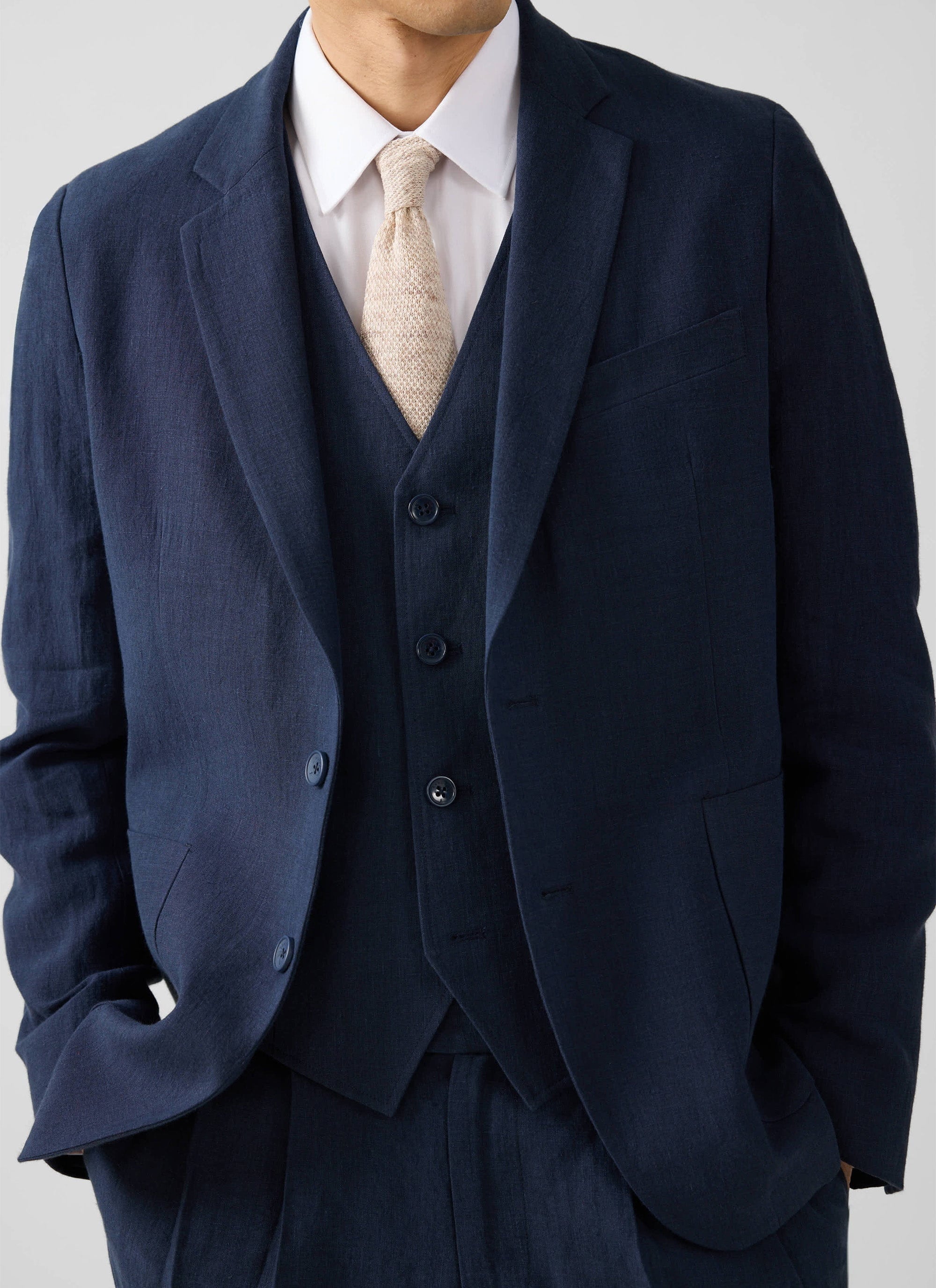 1524-waistcoat-linen-navy-4.jpg Waistcoat | Linen | Navy