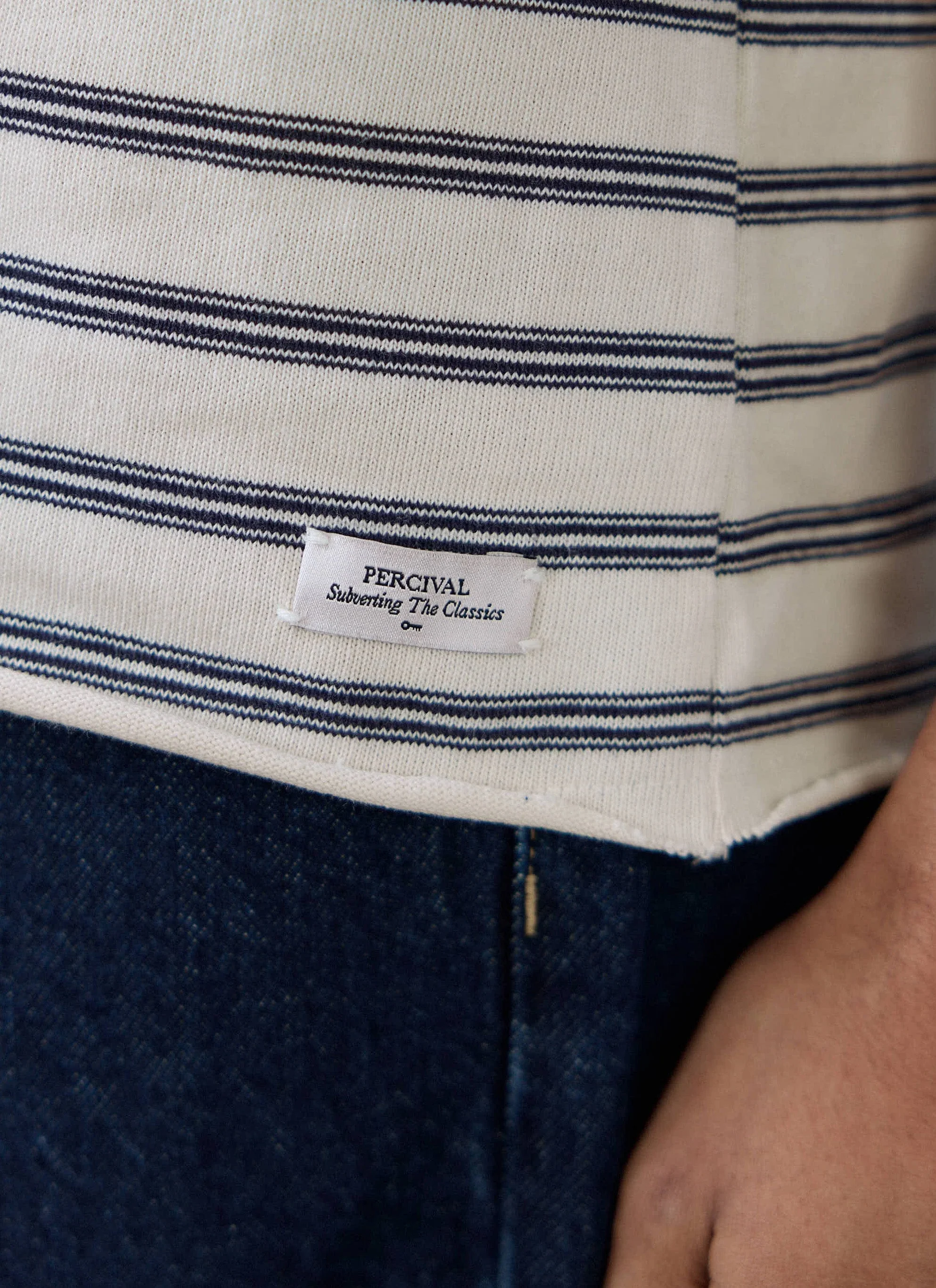 1538-arlo-raw-hem-breton-t-shirt-organic-cotton-white-stripe-3.webp Arlo Raw Hem Breton T Shirt | Organic Cotton | White Stripe