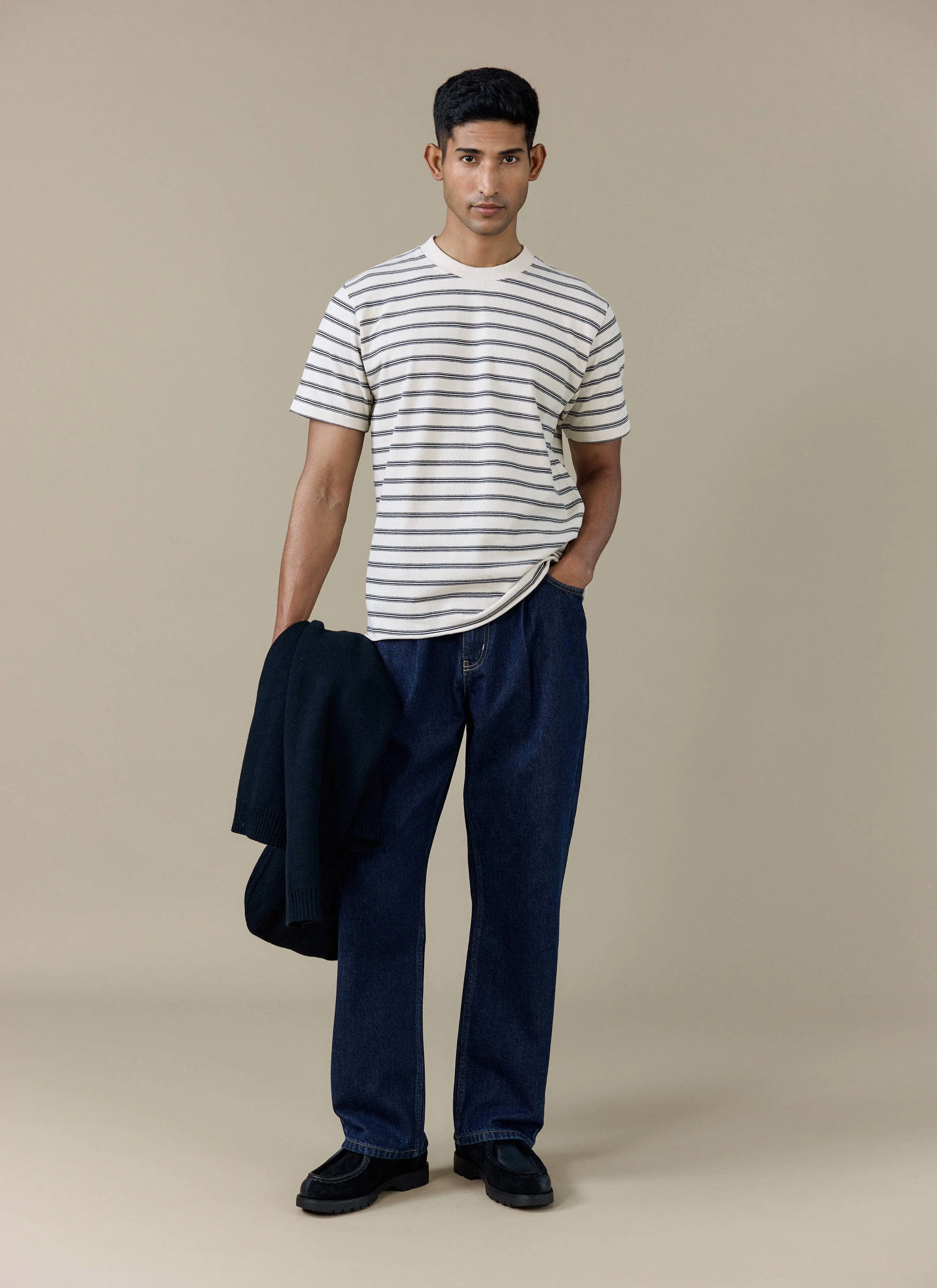 1538-arlo-raw-hem-breton-t-shirt-organic-cotton-white-stripe-5.webp Arlo Raw Hem Breton T Shirt | Organic Cotton | White Stripe