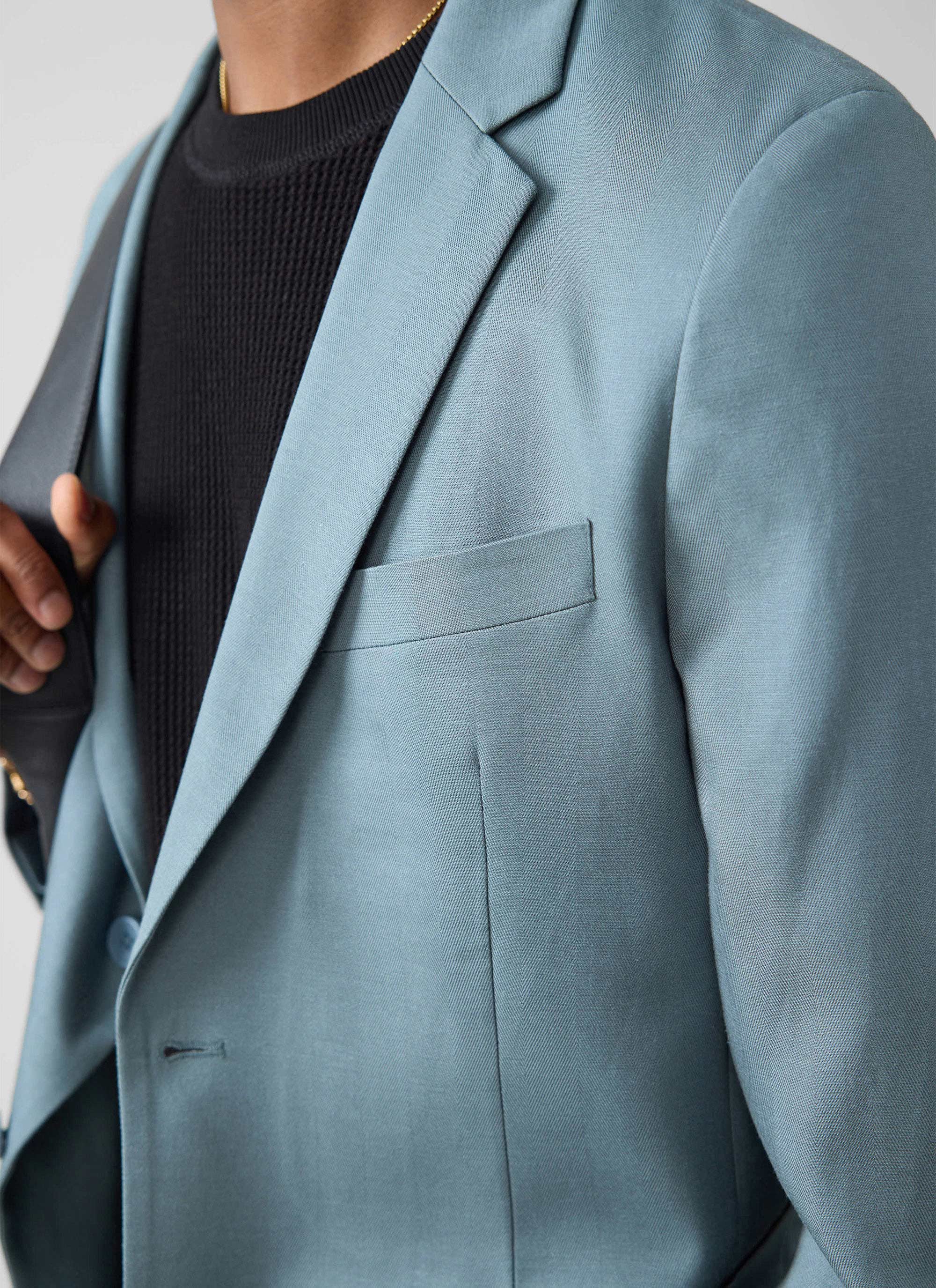 1587-lyocell-regular-blazer-slate-blue-3.jpg Lyocell Regular Blazer | Slate Blue