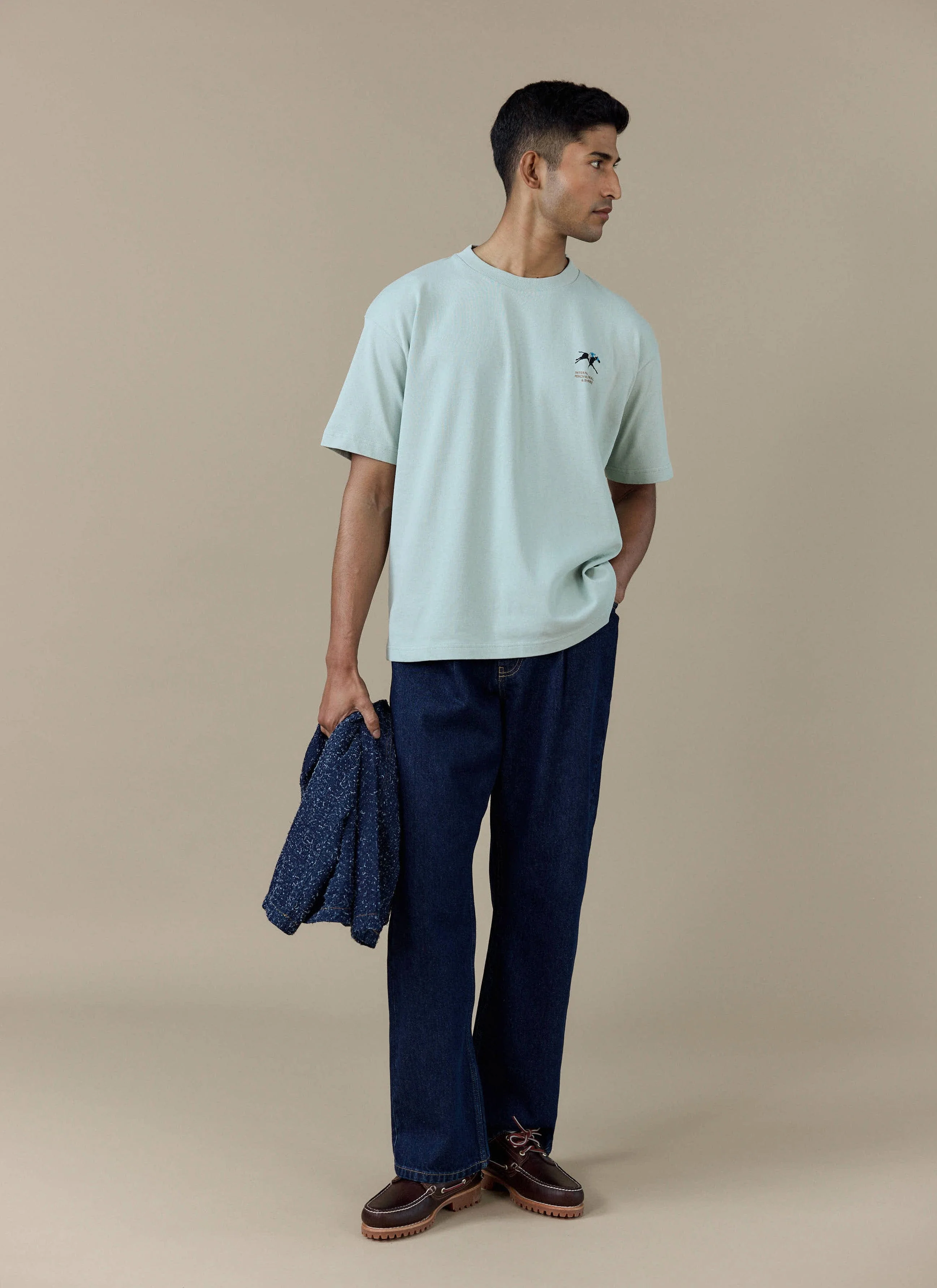 Fair and Show Oversized T Shirt | Organic Cotton | Sage