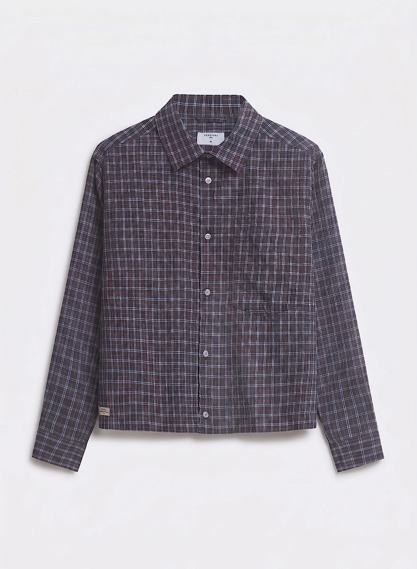 Hinsley Checked Boxy Shirt | Cotton | Brown