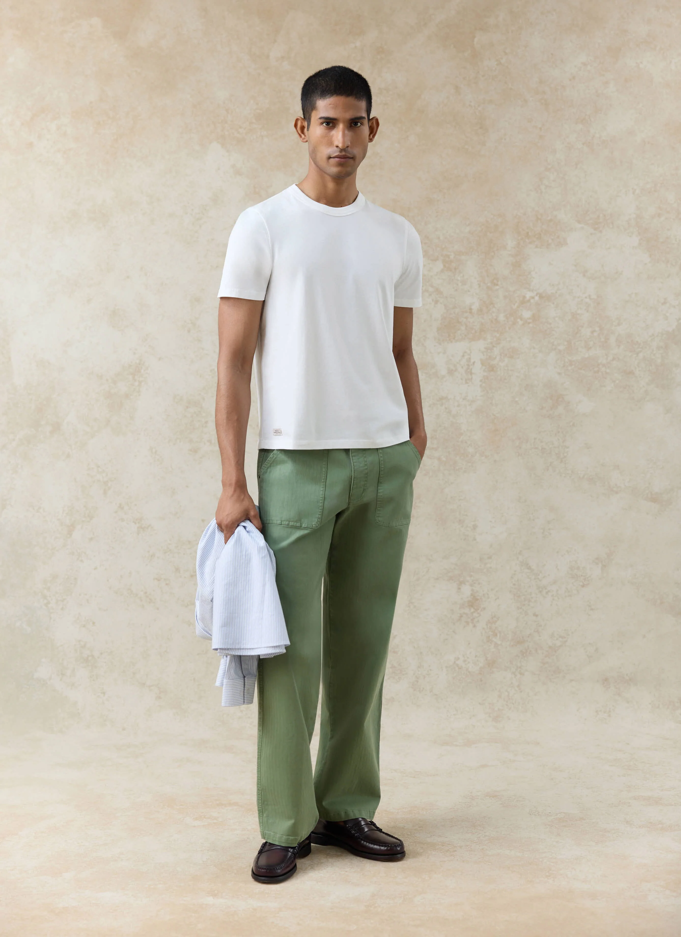 161-austin-slub-slim-fit-t-shirt-organic-cotton-white-6.webp Austin Slub Slim Fit T Shirt | Organic Cotton | White
