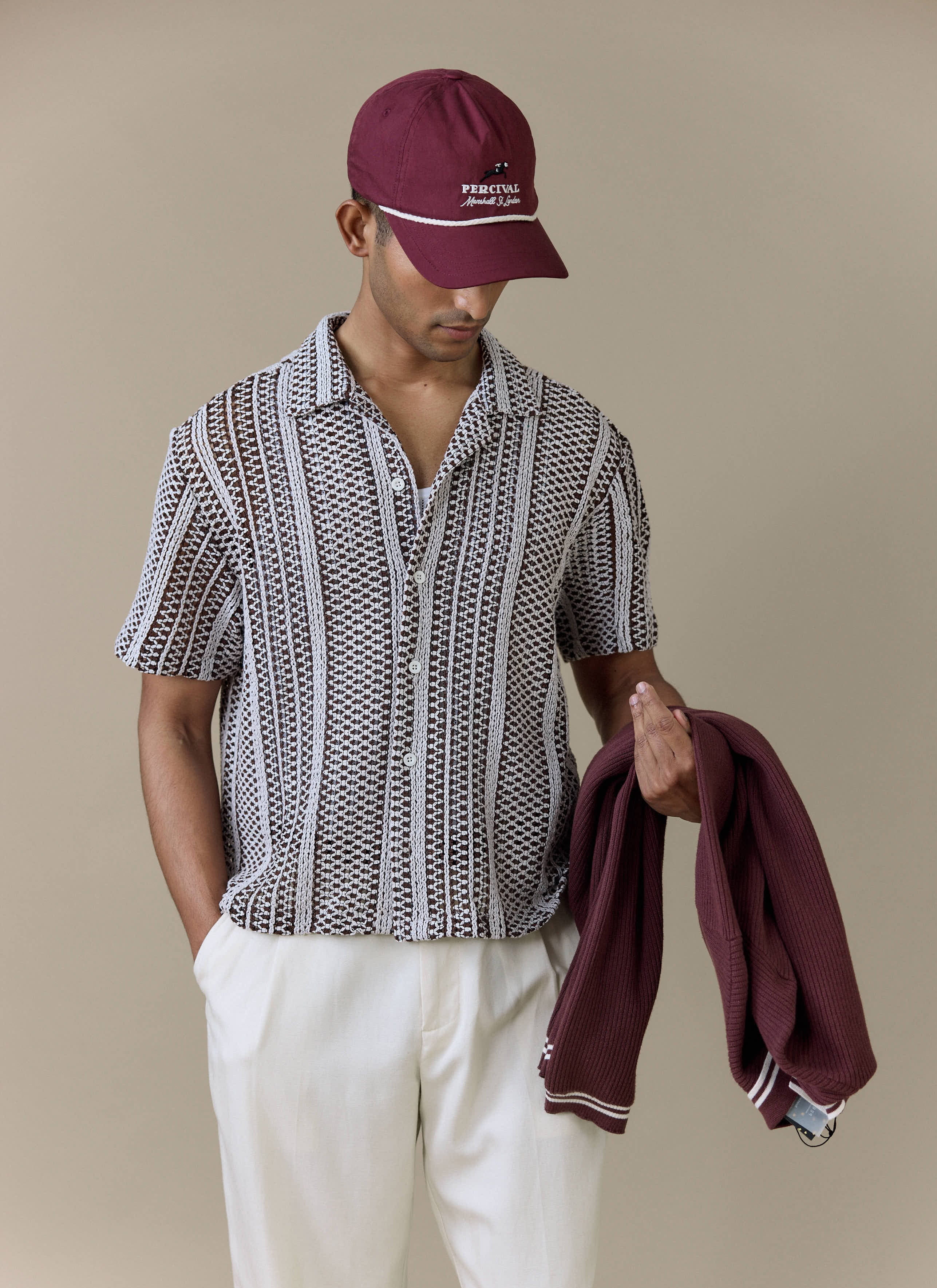 1622-hugh-crochet-boxy-shirt-cotton-blend-brown-6.jpg Hugh Crochet Boxy Shirt | Cotton Blend | Brown