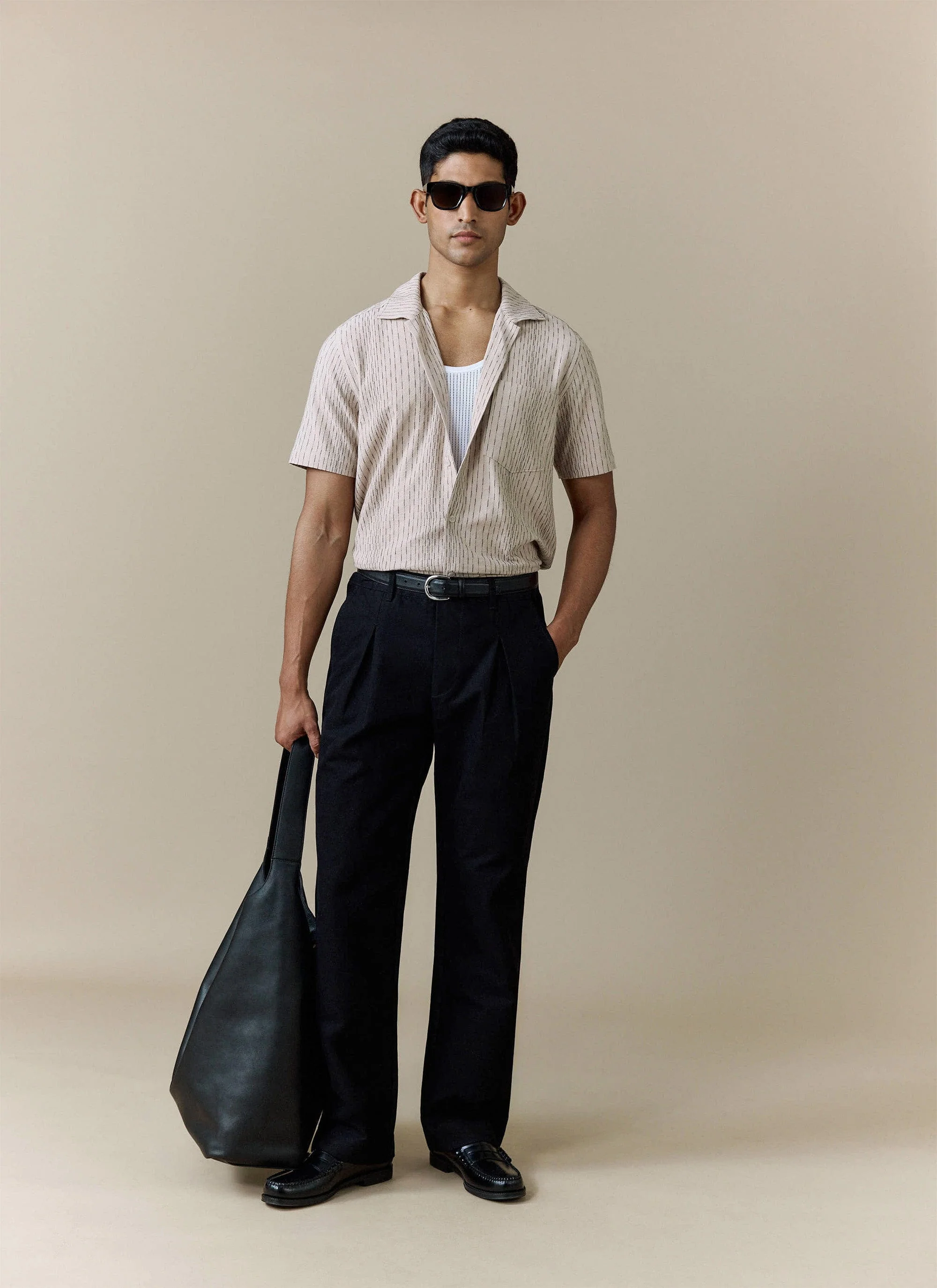Leland Cuban Shirt | Cotton | Cream