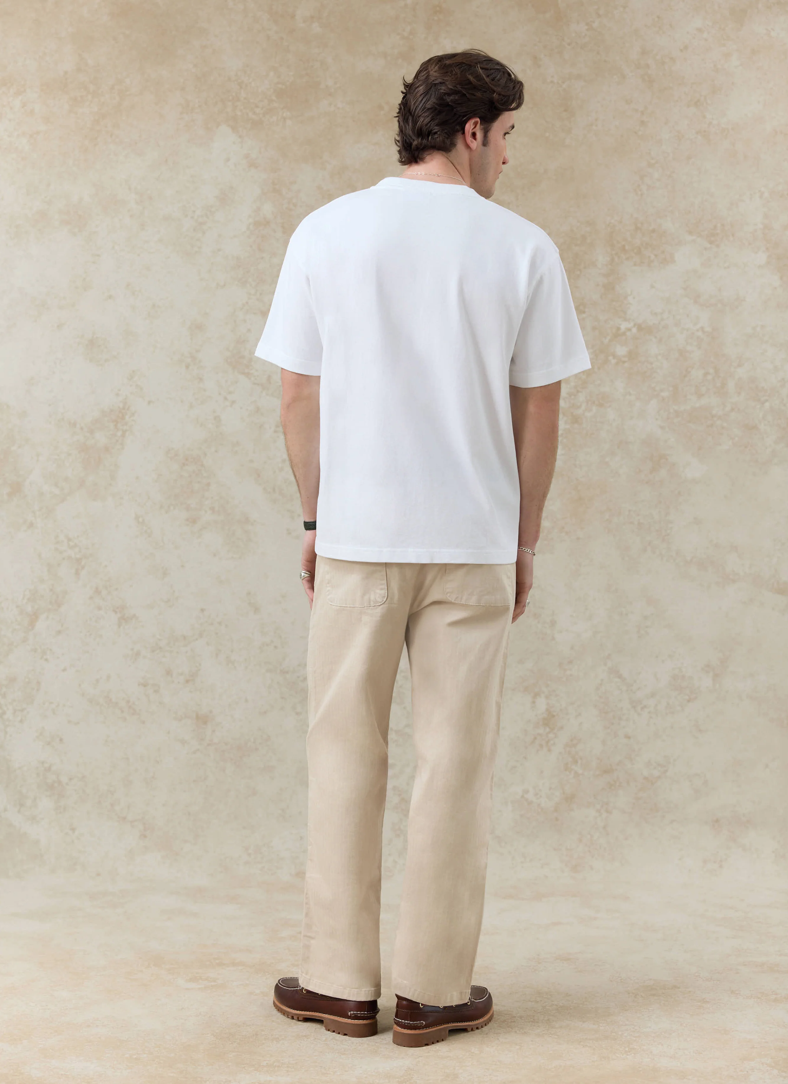 Palmer Oversized Embroidered T Shirt | Organic Cotton | White