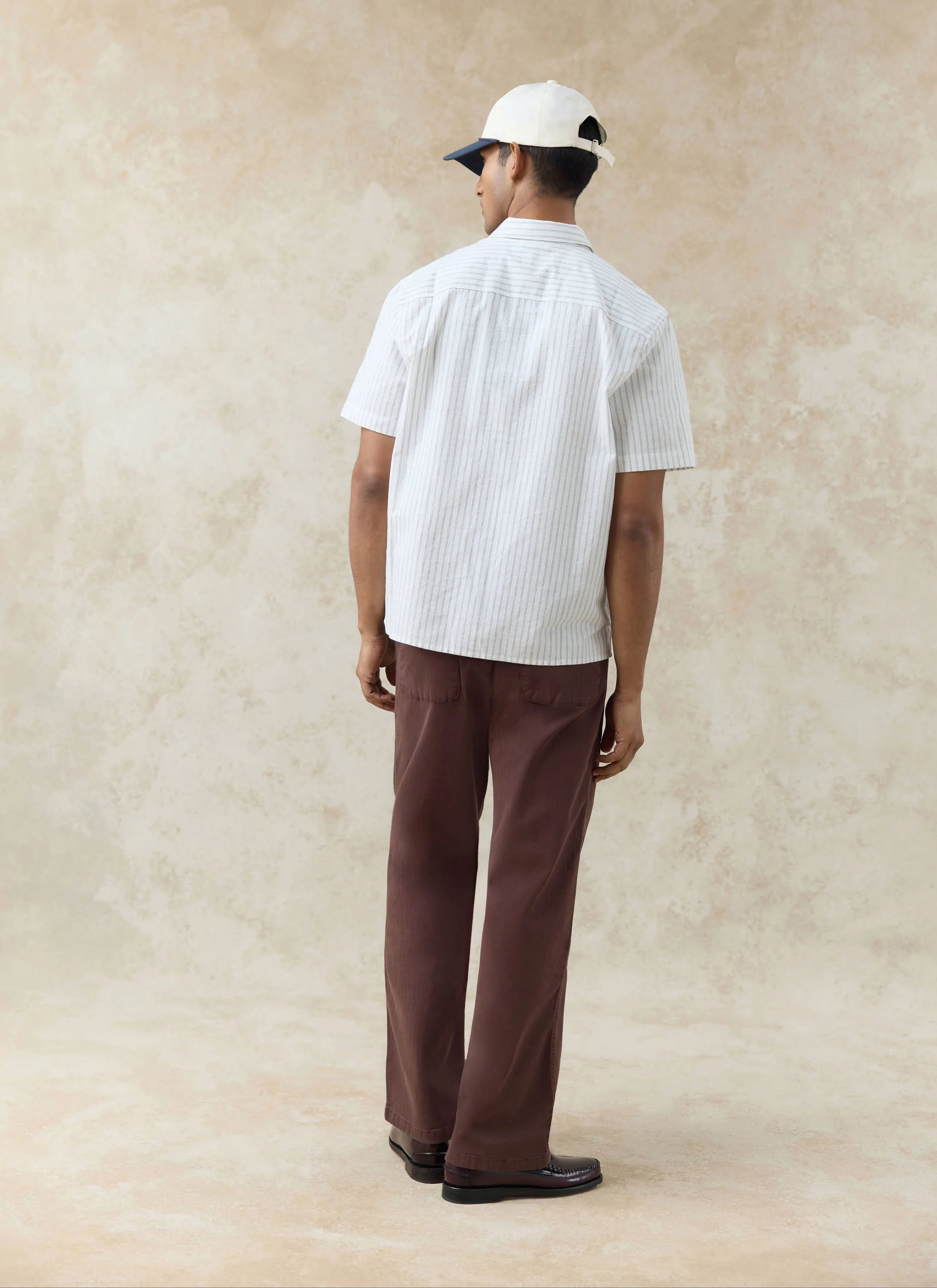 168-lucia-embroidered-shirt-cotton-cream-stripe-3.webp Lucia Embroidered Shirt | Cotton | Cream Stripe