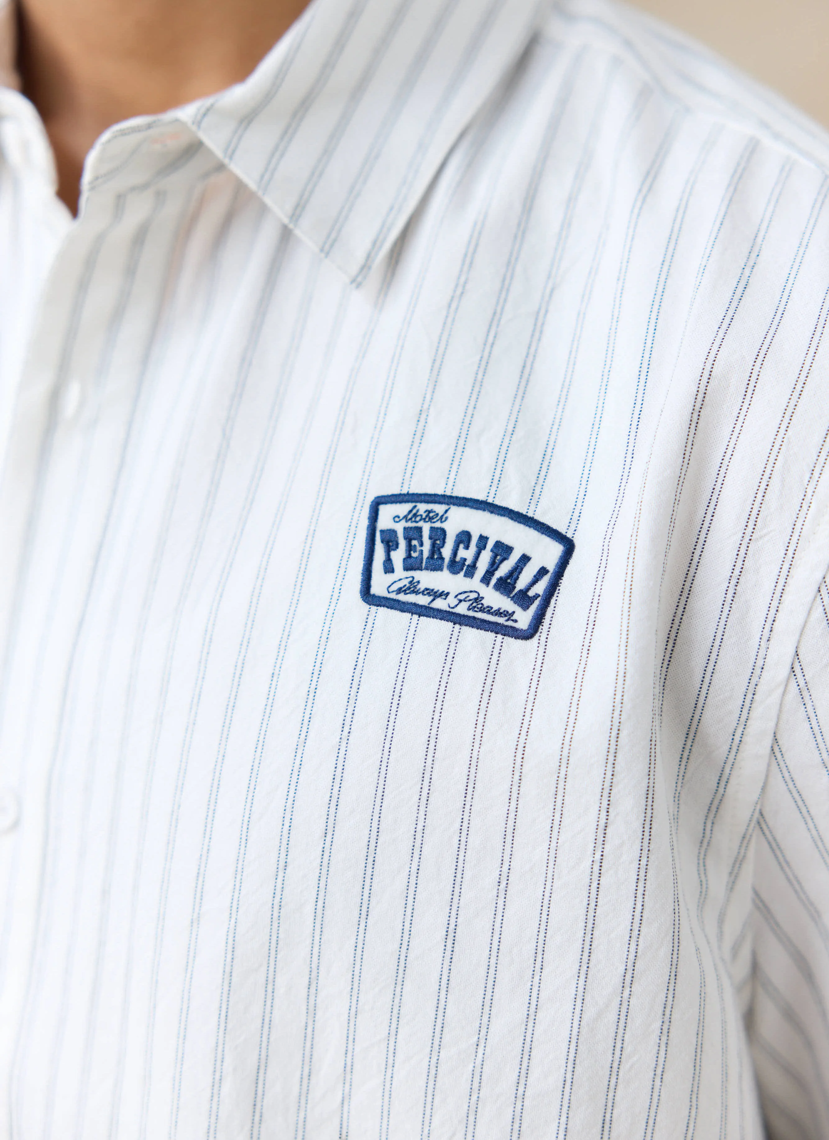 168-lucia-embroidered-shirt-cotton-cream-stripe-5.webp Lucia Embroidered Shirt | Cotton | Cream Stripe