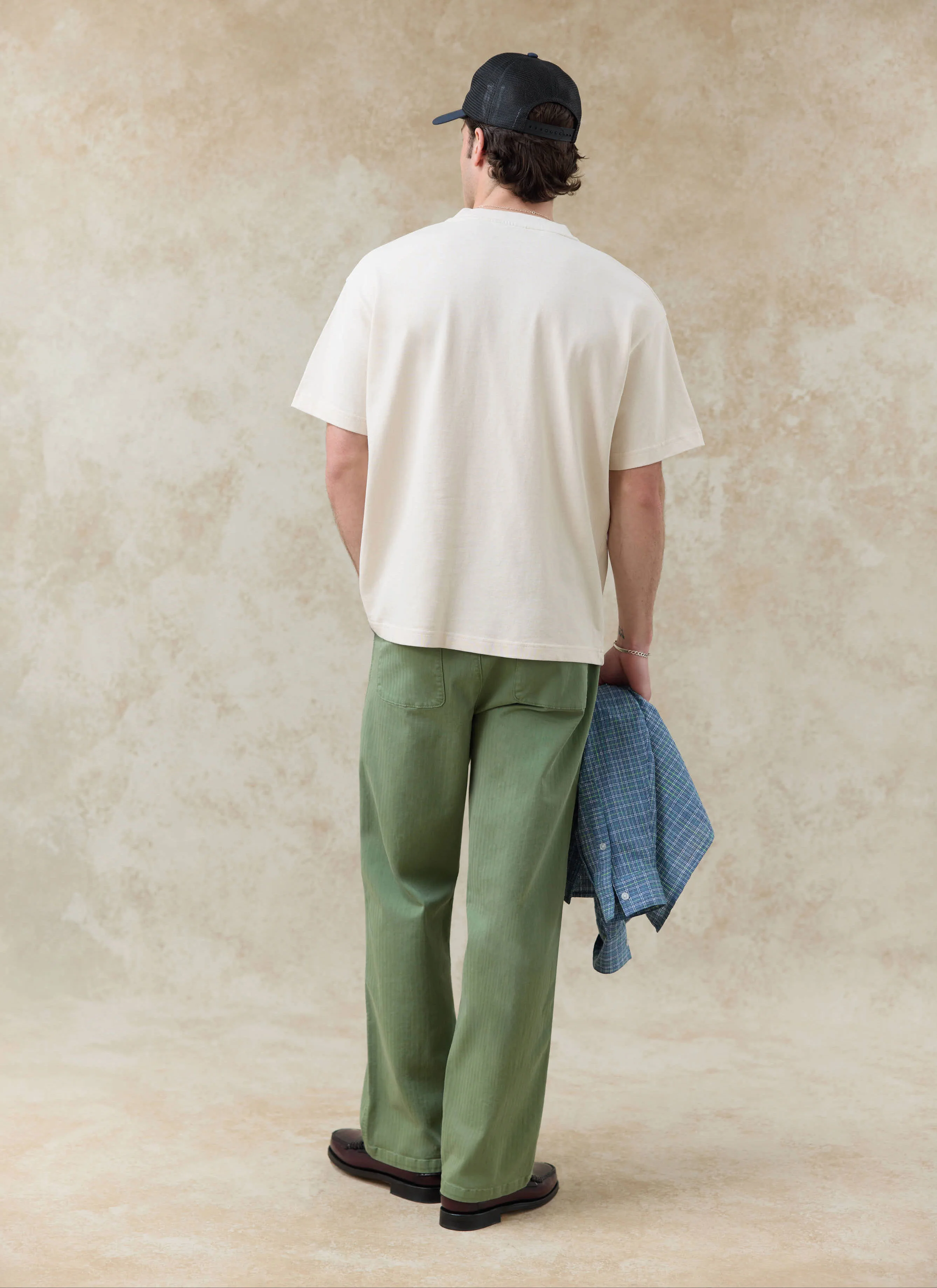 Clarke Oversized Embroidered T Shirt | Organic Cotton | Cream