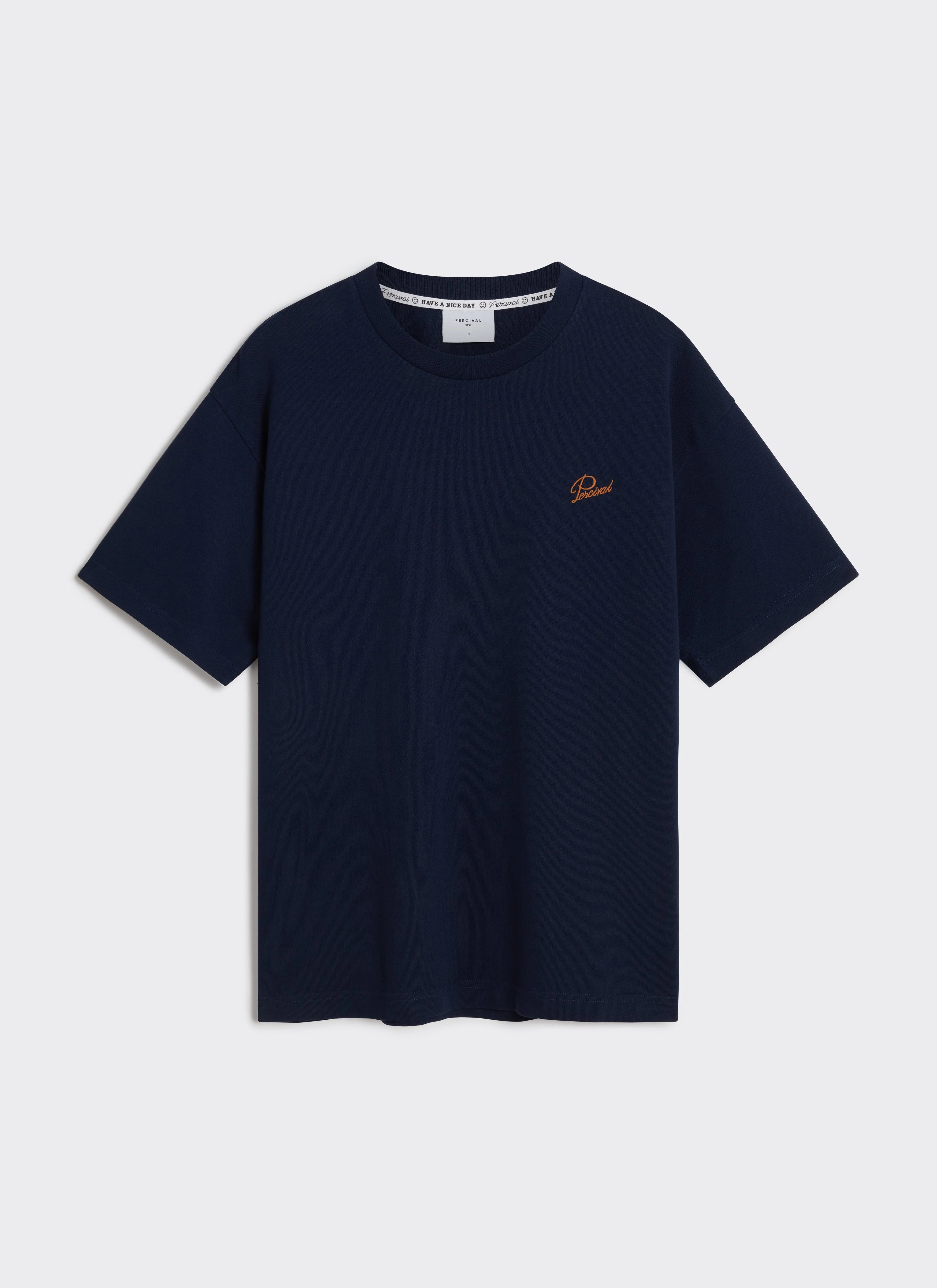 1699-perci-script-t-shirt-organic-cotton-navy-6.webp Perci Script T Shirt | Organic Cotton | Navy