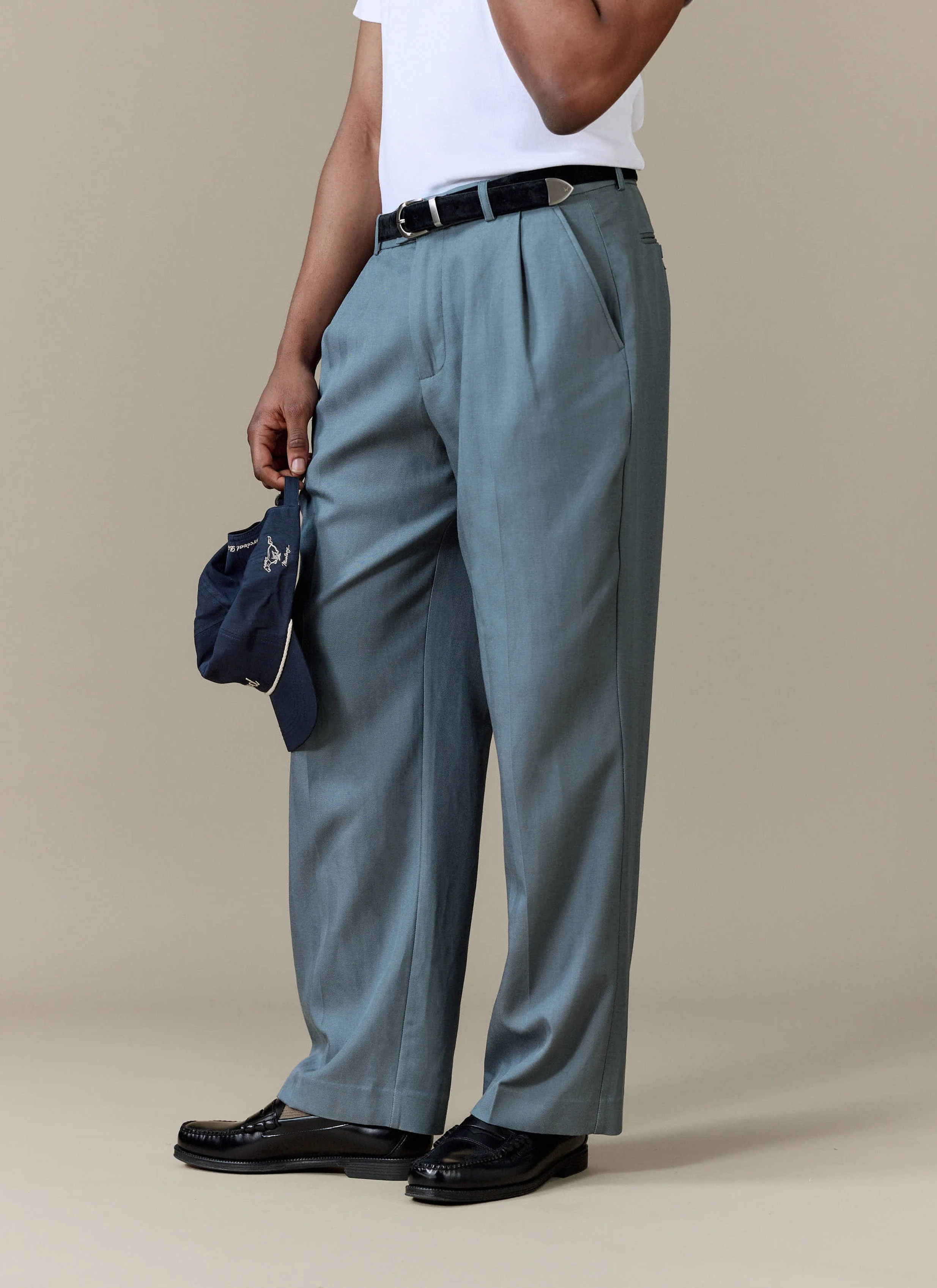 1769-pleated-leg-trousers-lyocell-slate-blue-3.webp Pleated Leg Trousers | Lyocell | Slate Blue