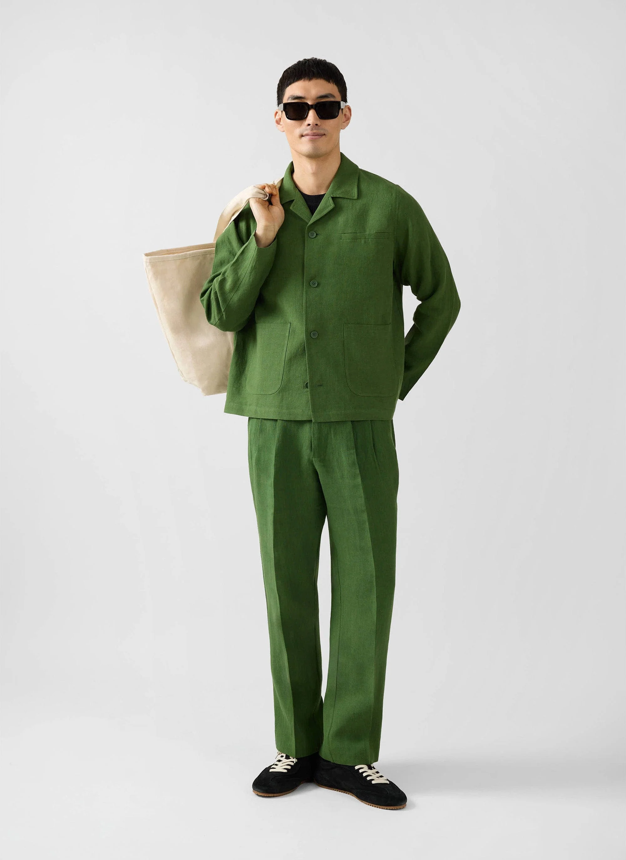 1795-boxy-overshirt-linen-forest-5.webp Boxy Overshirt | Linen | Forest