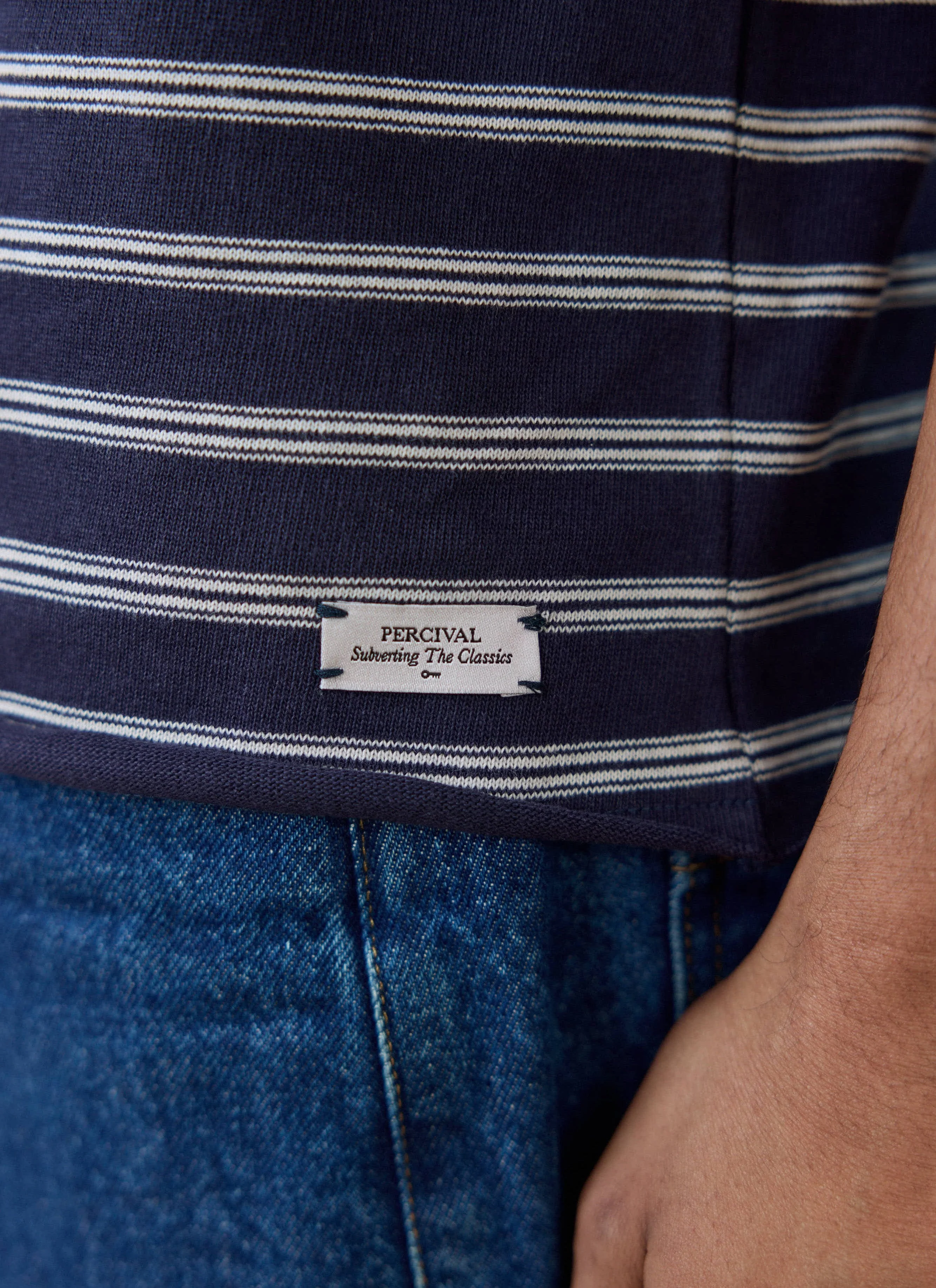 1802-arlo-raw-hem-breton-t-shirt-organic-cotton-navy-stripe-3.webp Arlo Raw Hem Breton T Shirt | Organic Cotton | Navy Stripe
