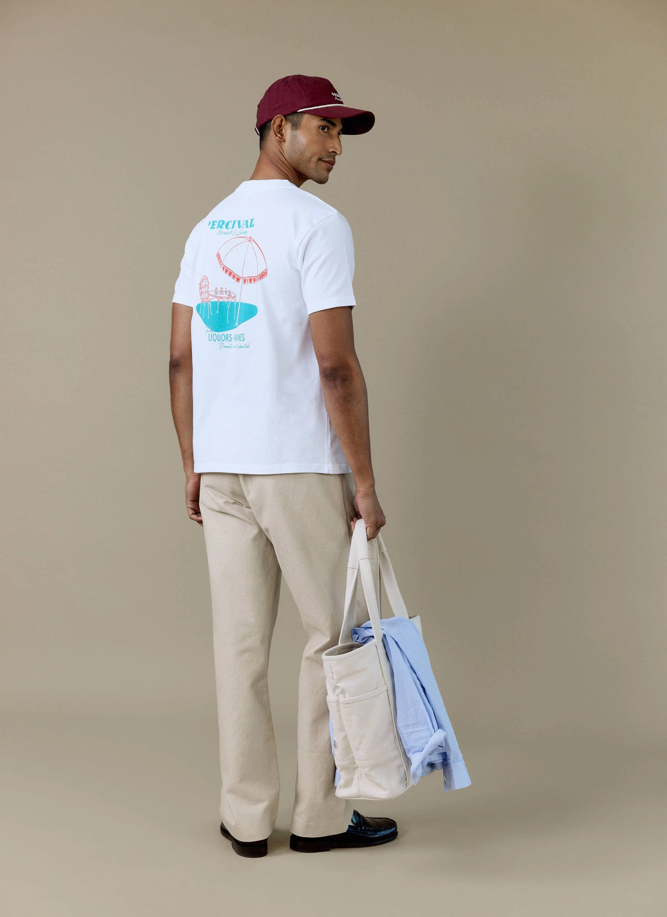 1809-perci-fine-wines-t-shirt-organic-cotton-white-2.webp Perci Fine Wines T Shirt | Organic Cotton | White